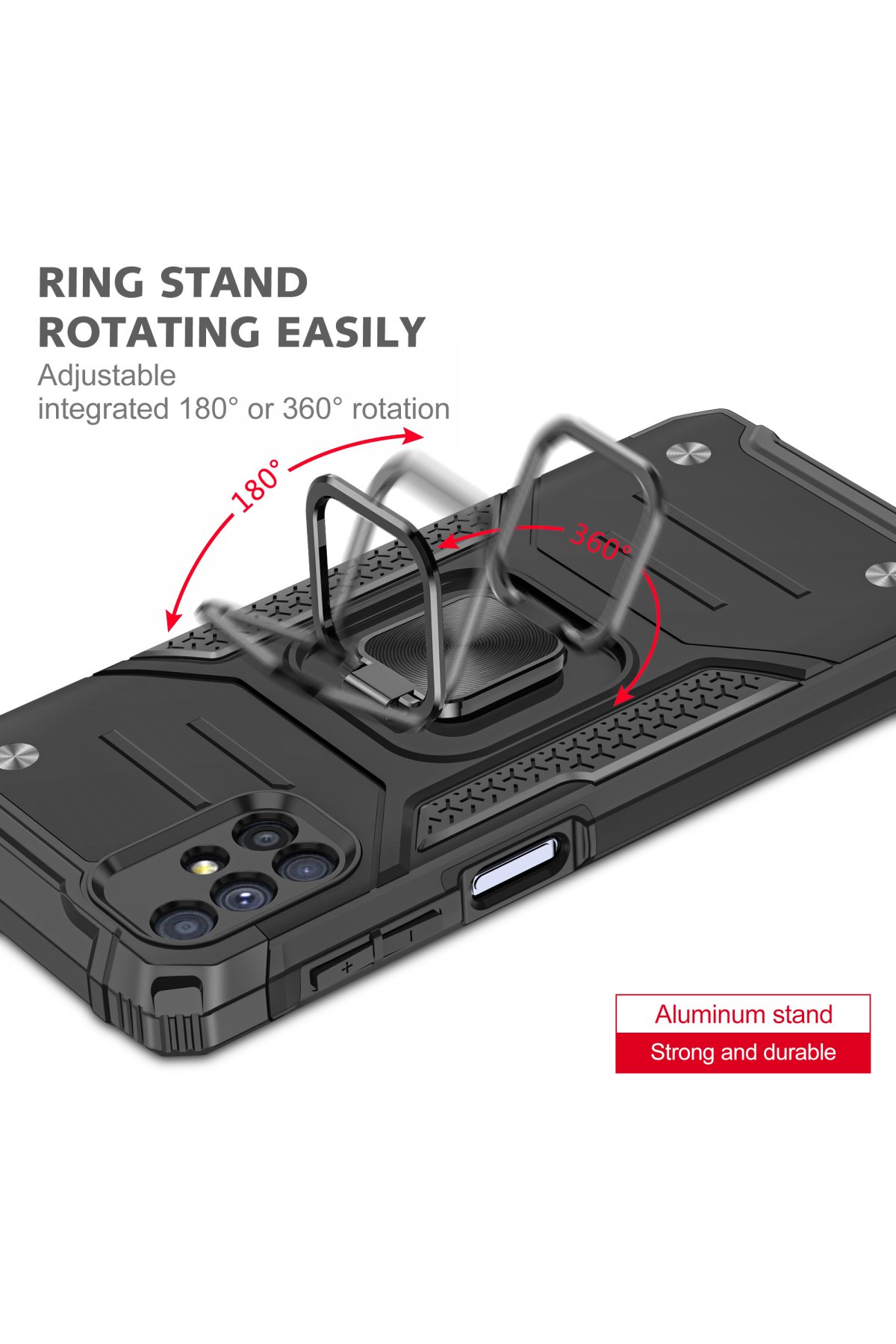 Newface Samsung Galaxy M51 Kılıf Viktor Yüzüklü Silikon - Sarı