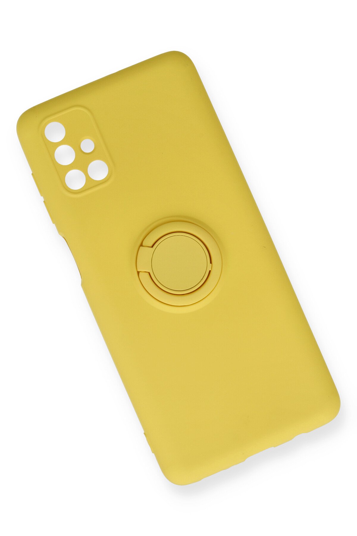 Newface Samsung Galaxy M51 Kılıf Viktor Yüzüklü Silikon - Lacivert