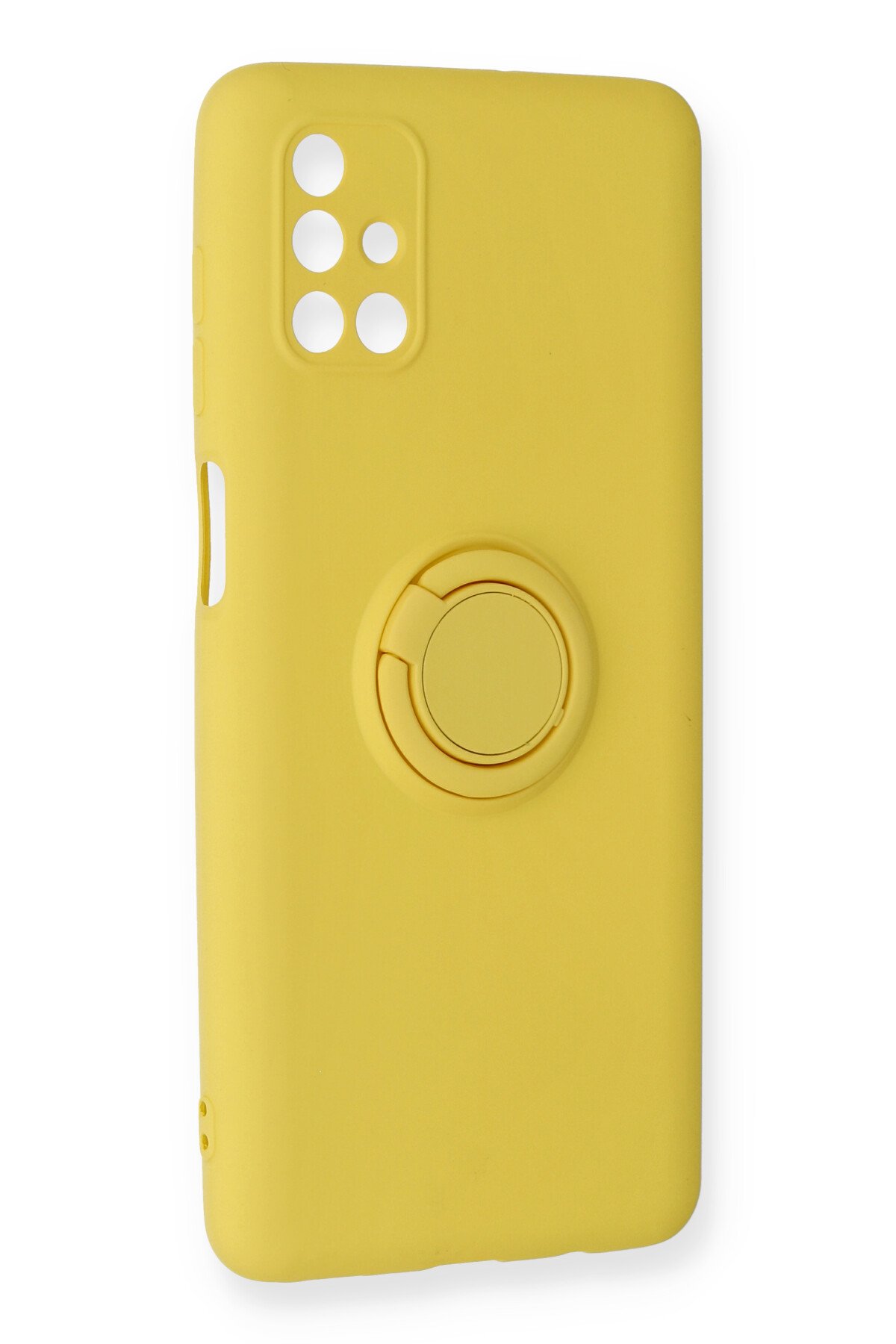 Newface Samsung Galaxy M51 Kılıf Viktor Yüzüklü Silikon - Lacivert