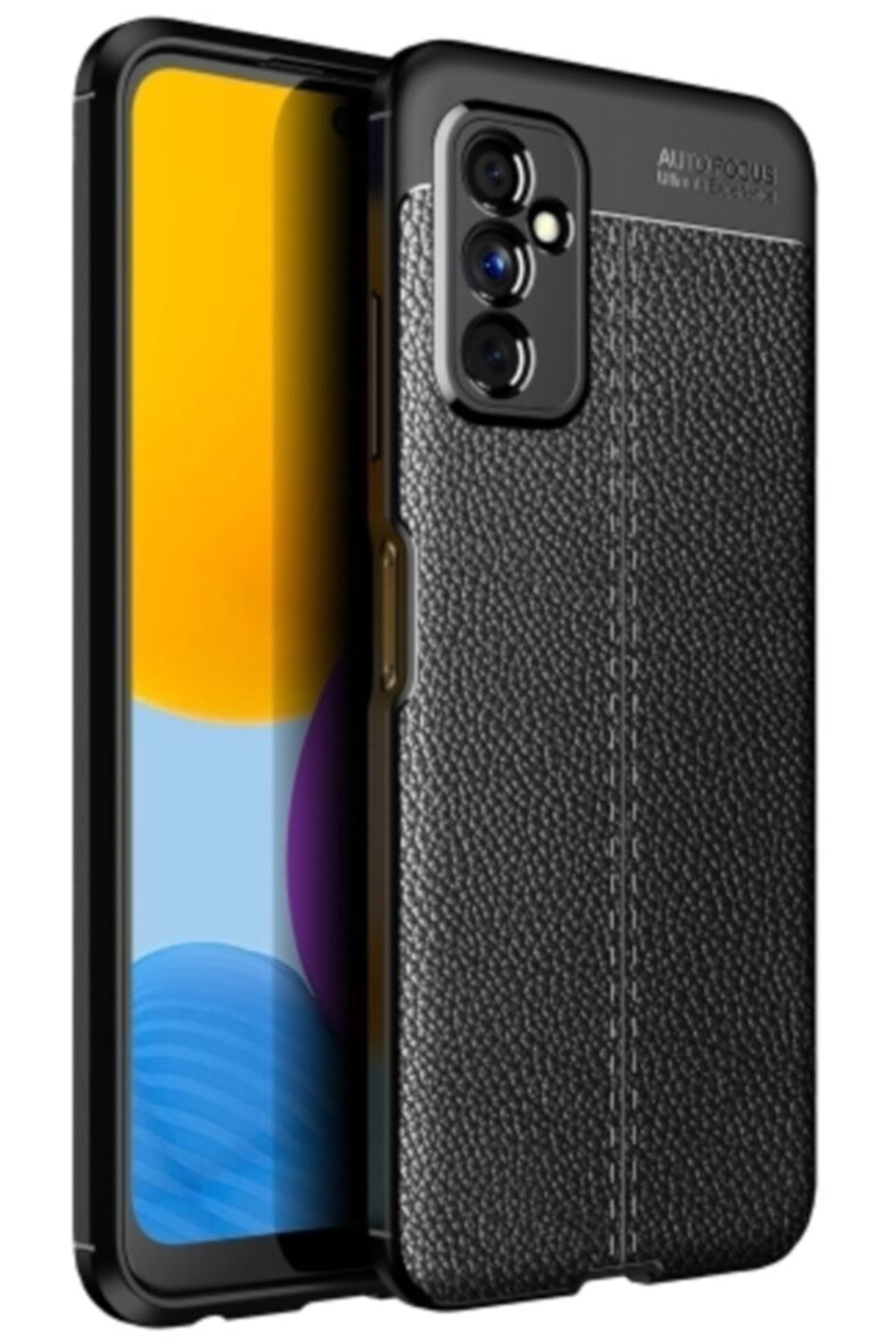 Newface Samsung Galaxy M52 5G Kılıf Platin Silikon - Lacivert