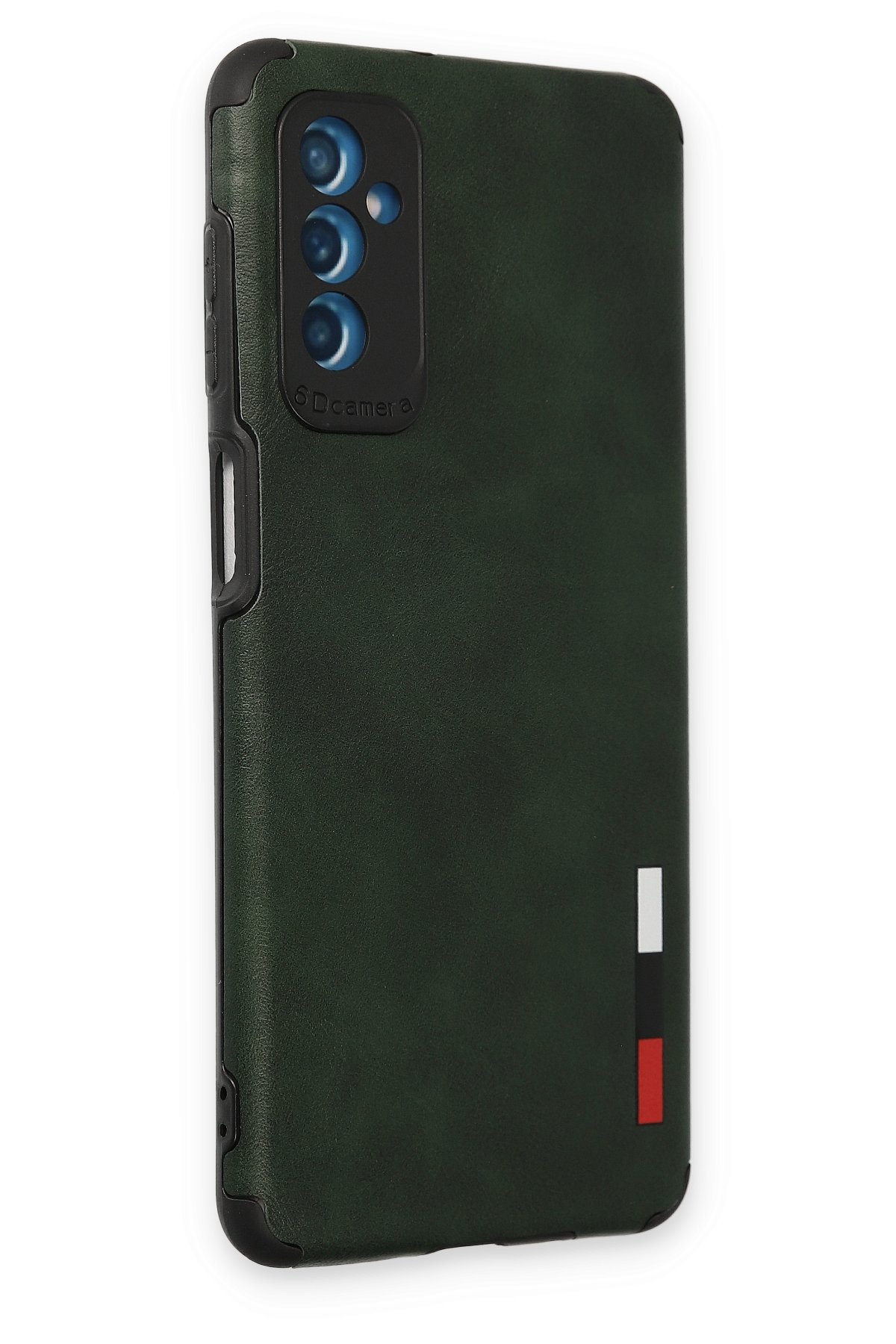 Newface Samsung Galaxy M52 5G Kılıf Palm Buzlu Kamera Sürgülü Silikon - Kırmızı
