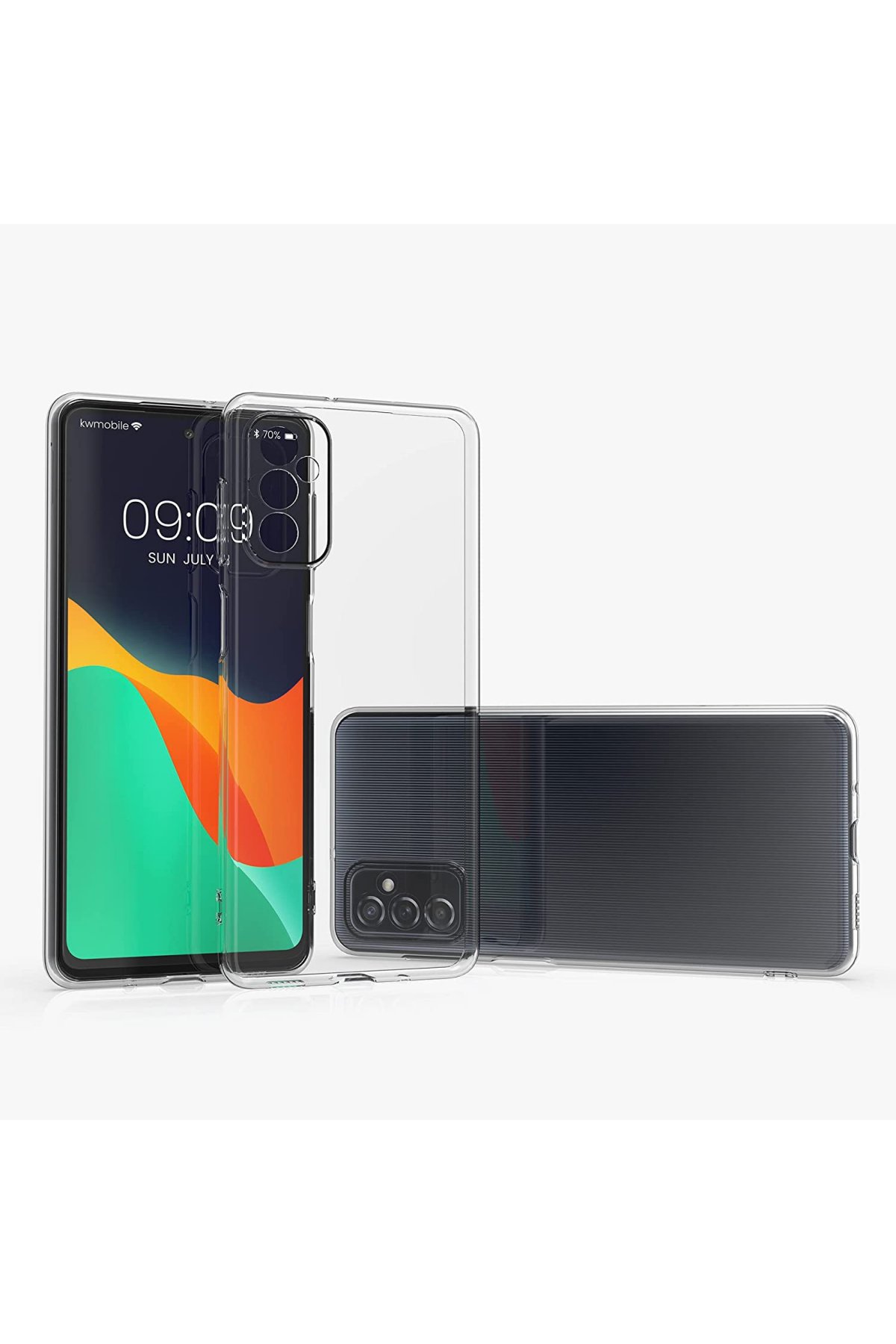 Newface Samsung Galaxy M52 5G Kılıf Sofya Yüzüklü Silikon Kapak - Gold