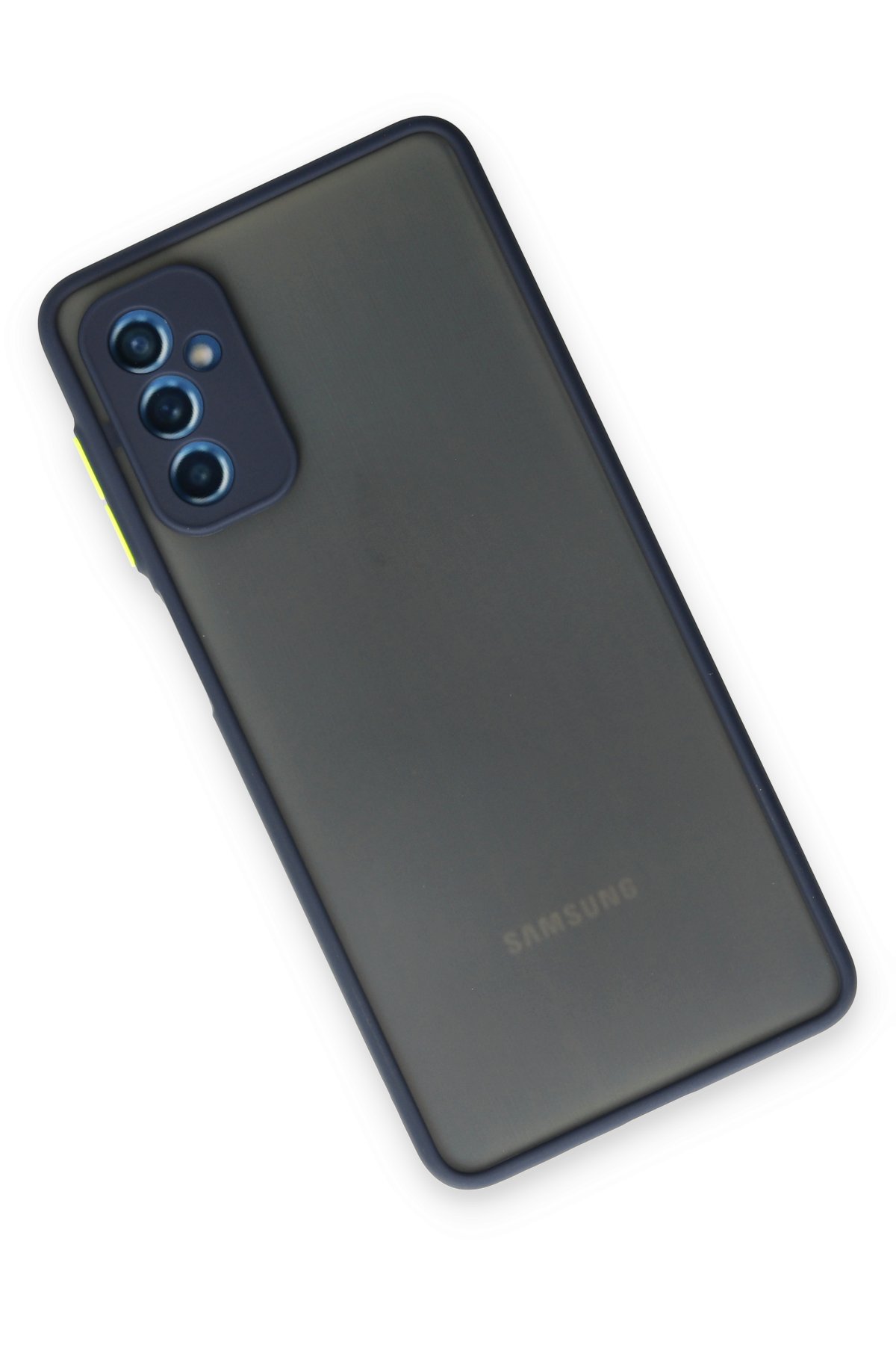 Newface Samsung Galaxy M52 5G Kılıf Nano içi Kadife Silikon - Buz Mavisi
