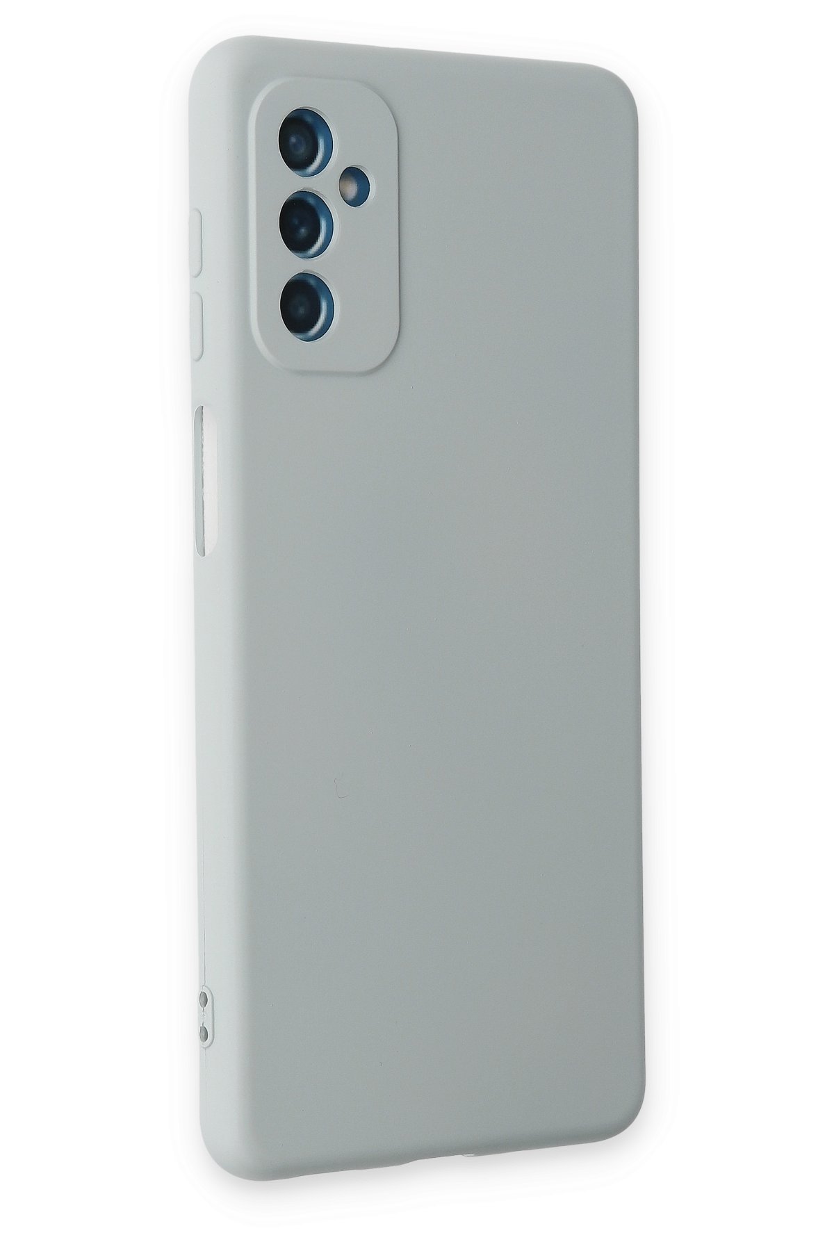 Newface Samsung Galaxy M52 5G Kılıf Nano içi Kadife Silikon - Mavi