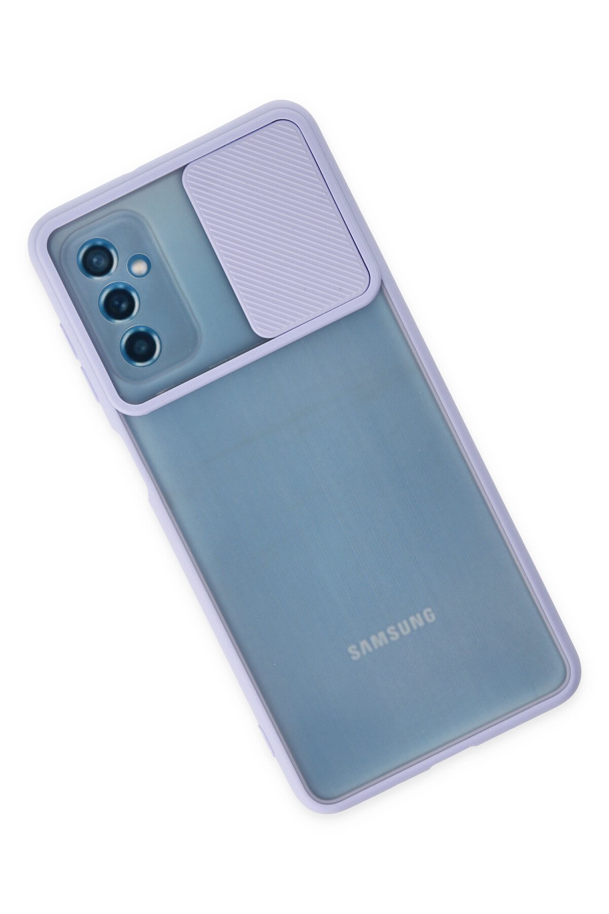 Newface Samsung Galaxy M52 5G Kılıf Loop Deri Silikon - Siyah