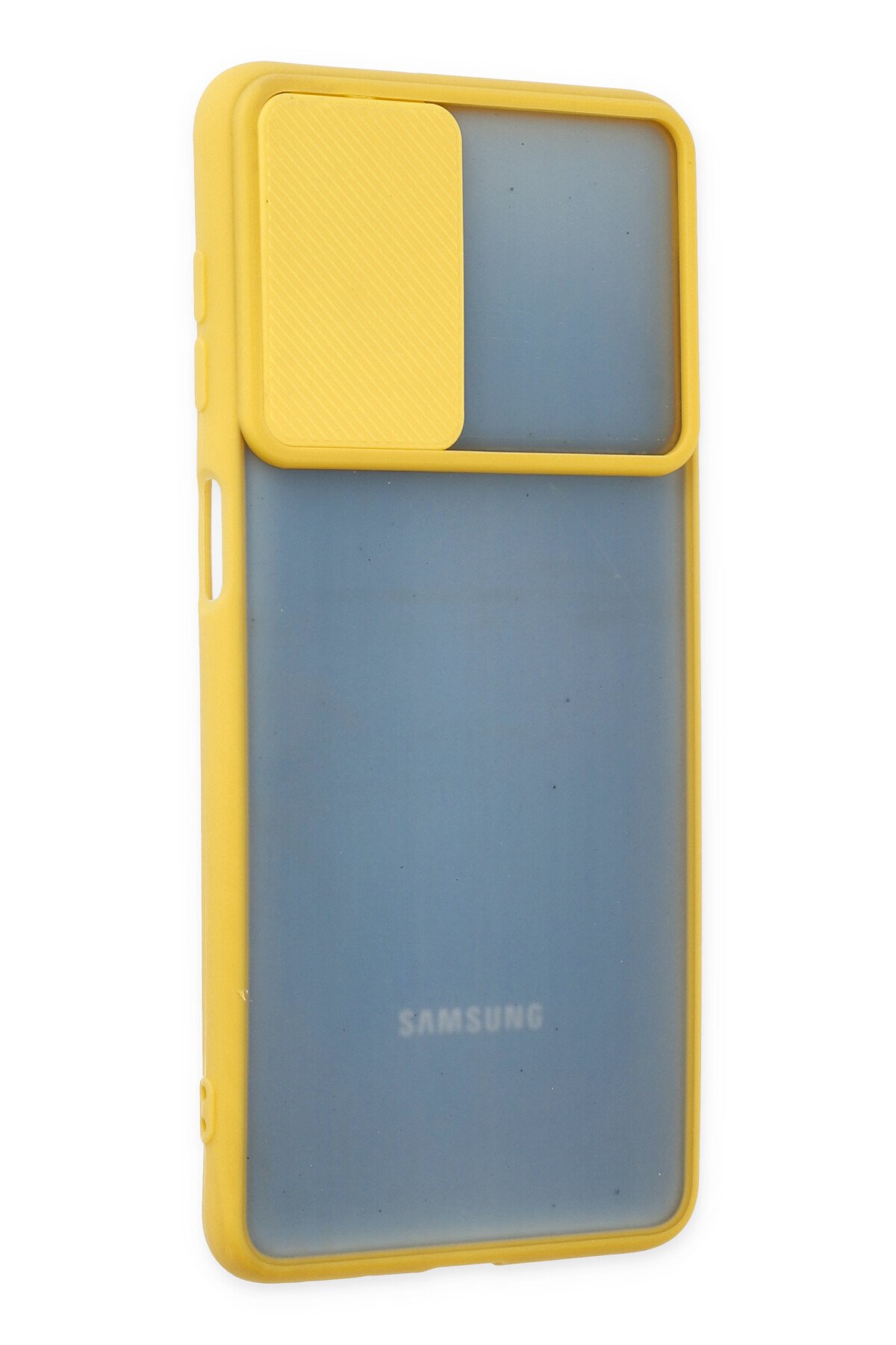 Newface Samsung Galaxy M52 5G Kılıf Miami Şeffaf Silikon  - Kırmızı