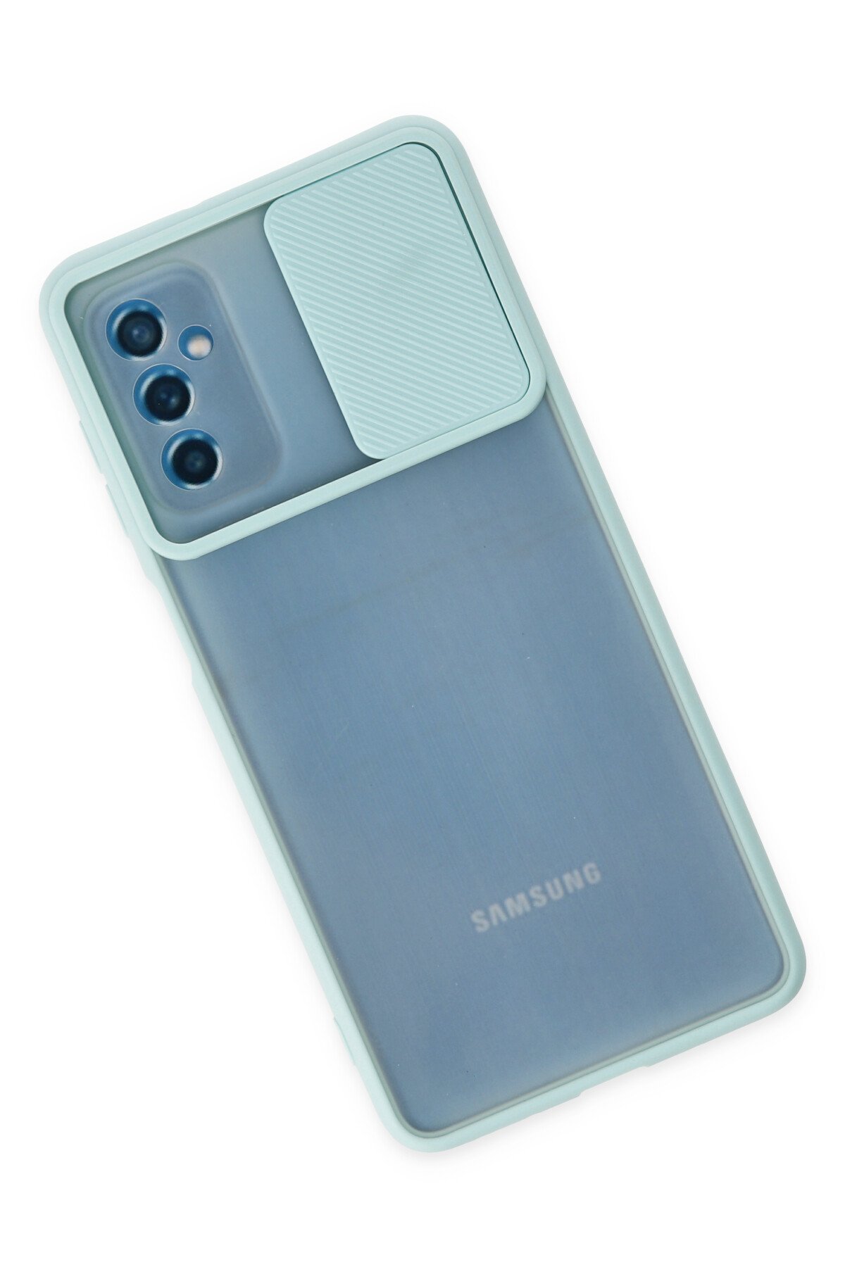 Newface Samsung Galaxy M52 5G Kılıf Trend S Plus Kapaklı Kılıf - Yeşil