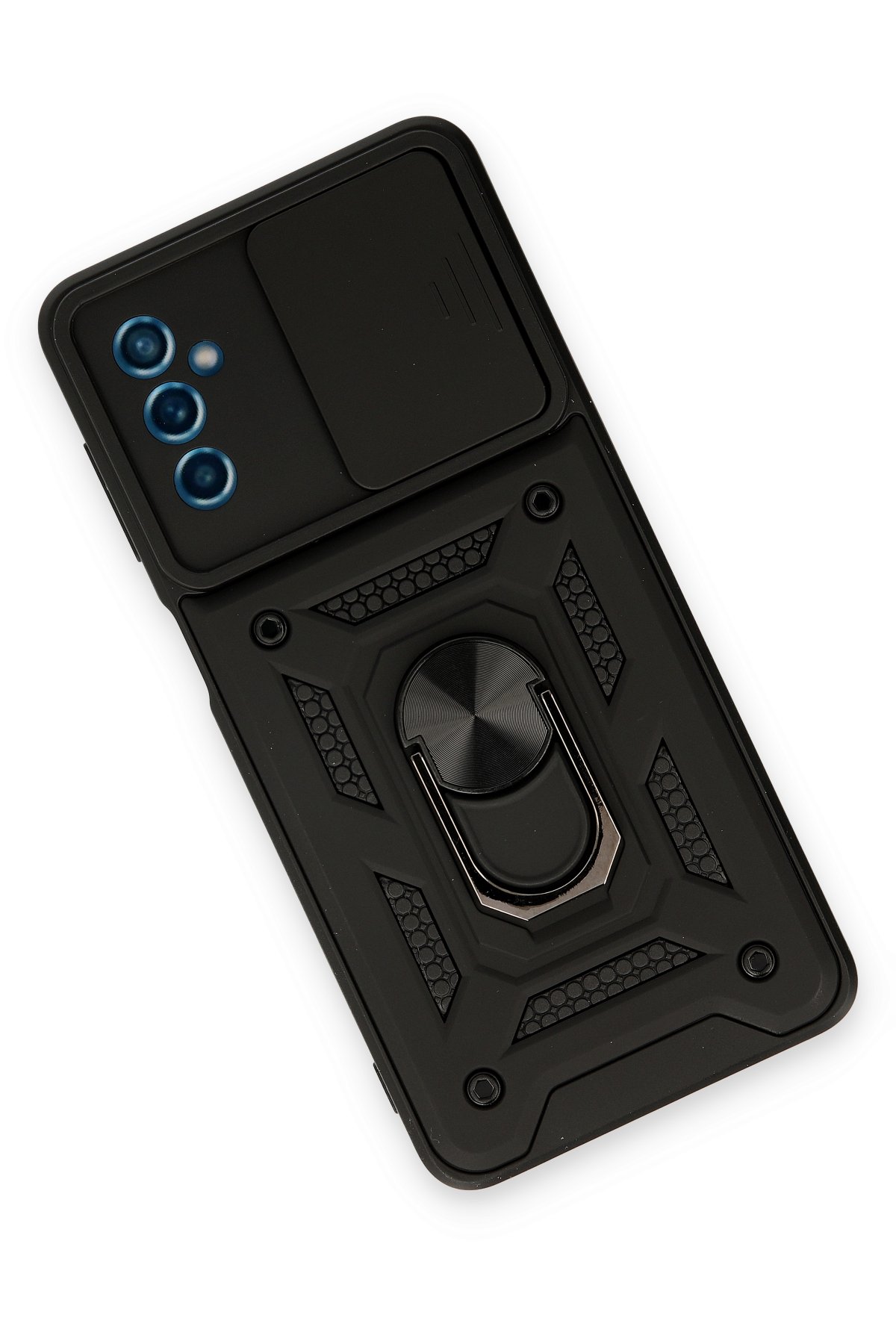 Newface Samsung Galaxy M52 5G Kılıf Loop Deri Silikon - Kırmızı