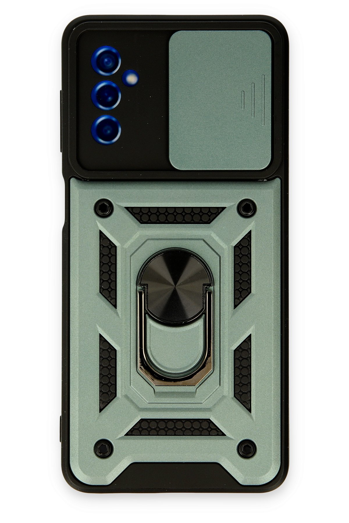 Newface Samsung Galaxy M52 5G Kılıf Glass Kapak - Bordo