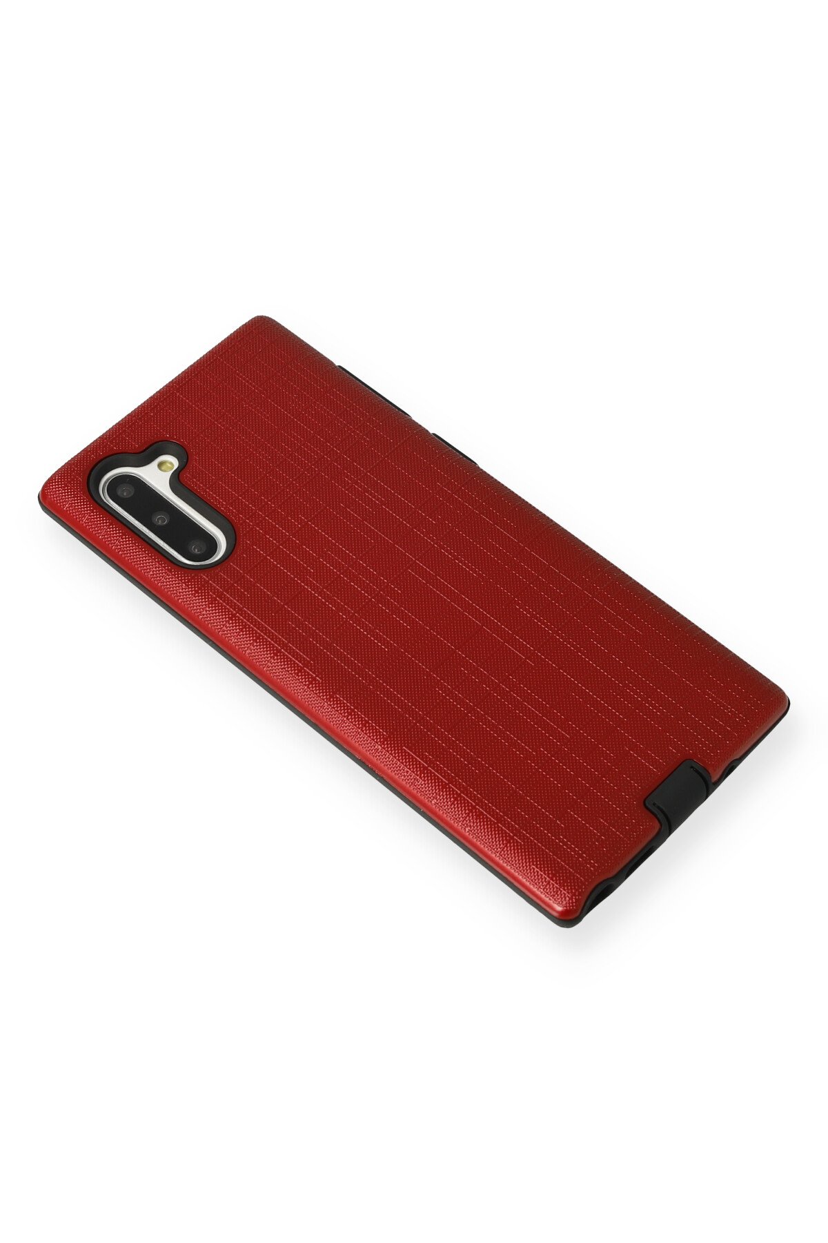 Newface Samsung Galaxy Note 10 Kılıf Viktor Yüzüklü Silikon - Lacivert