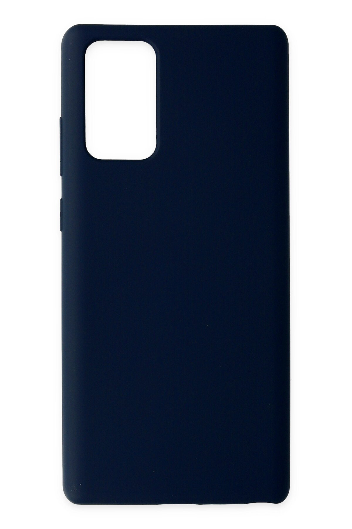 Newface Samsung Galaxy Note 20 Kılıf Nano içi Kadife  Silikon - Mavi