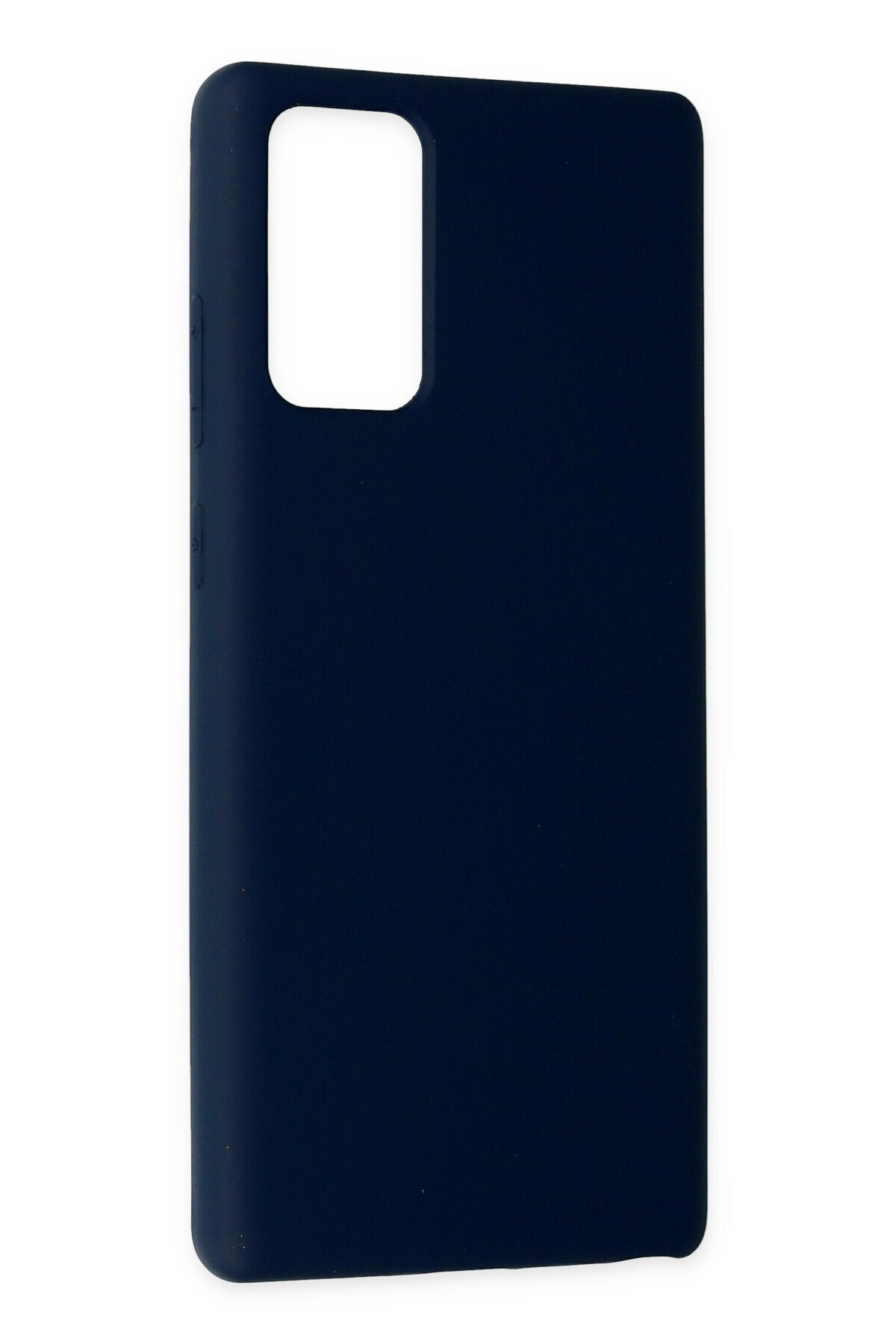 Newface Samsung Galaxy Note 20 Kılıf Nano içi Kadife  Silikon - Mavi