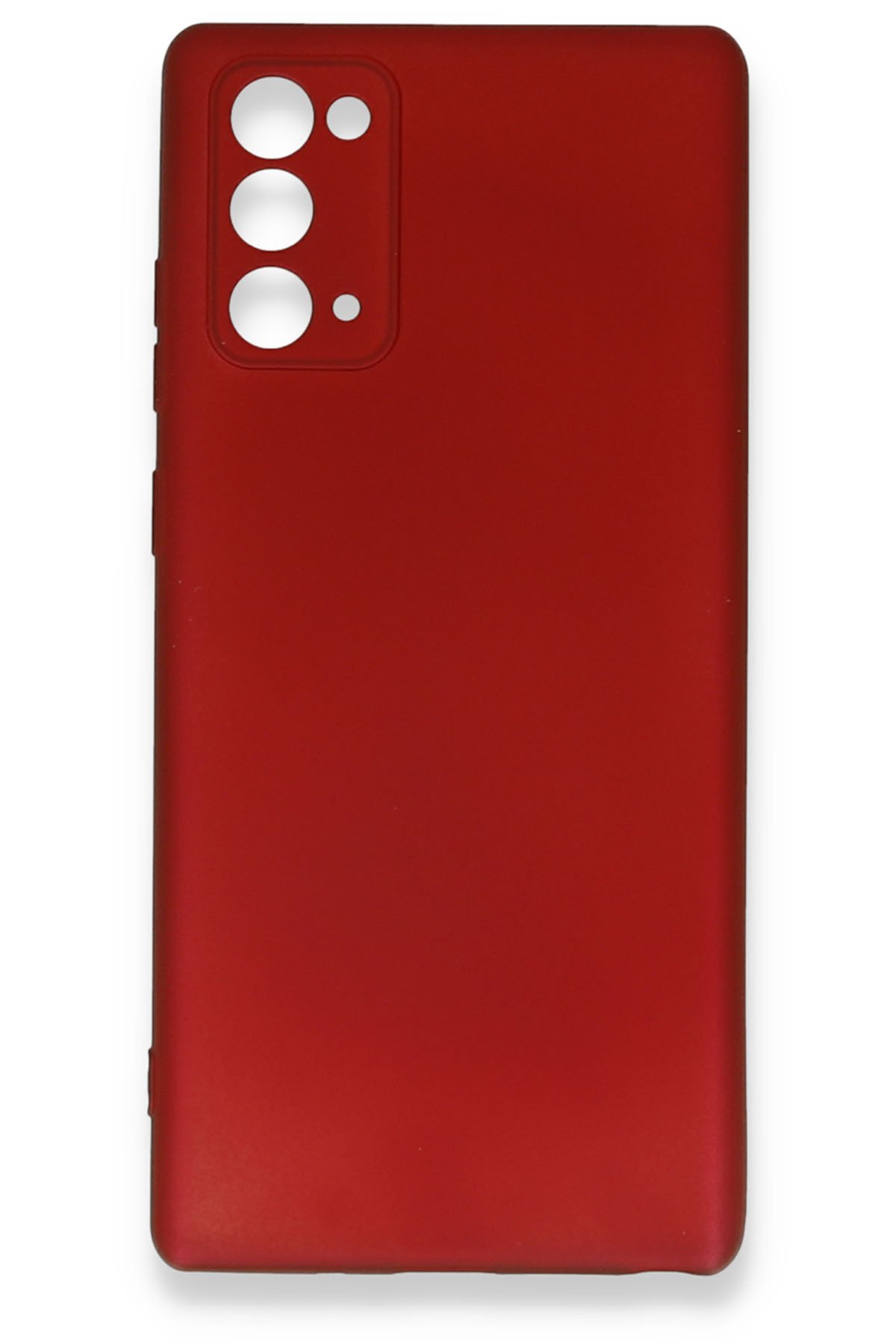 Newface Samsung Galaxy Note 20 Kılıf Nano içi Kadife Silikon - Sarı