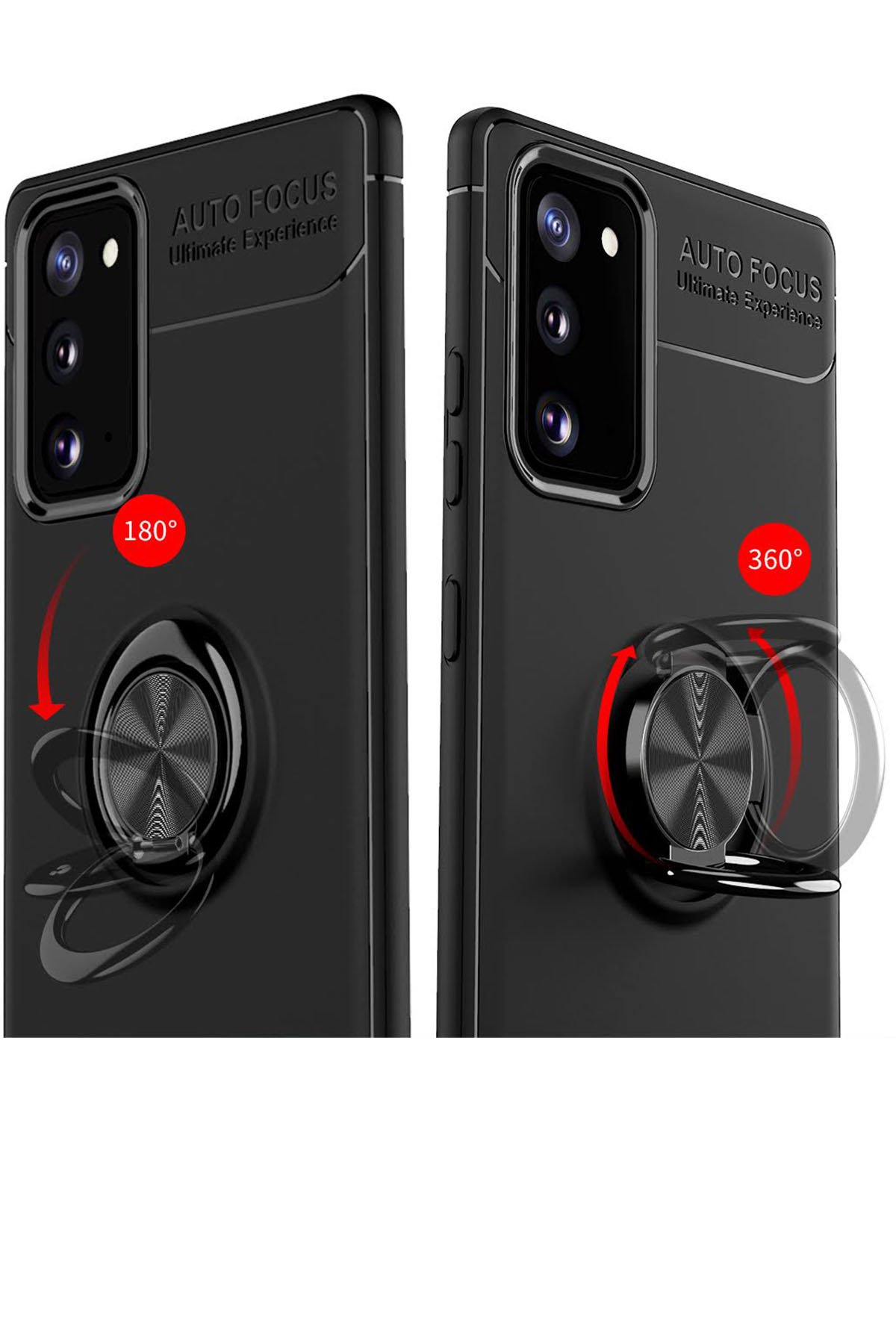 Newface Samsung Galaxy Note 20 Kılıf Nano içi Kadife Silikon - Kırmızı