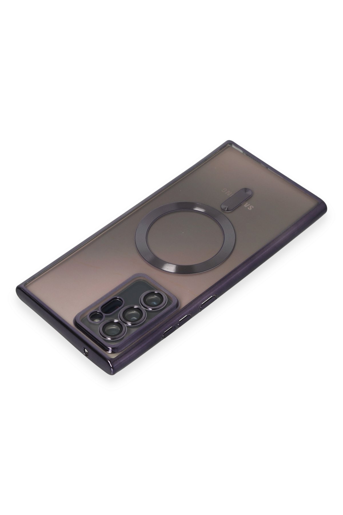 Newface Samsung Galaxy Note 20 Ultra Kılıf Ozzi Magsafe Deri Kapak - Kırmızı