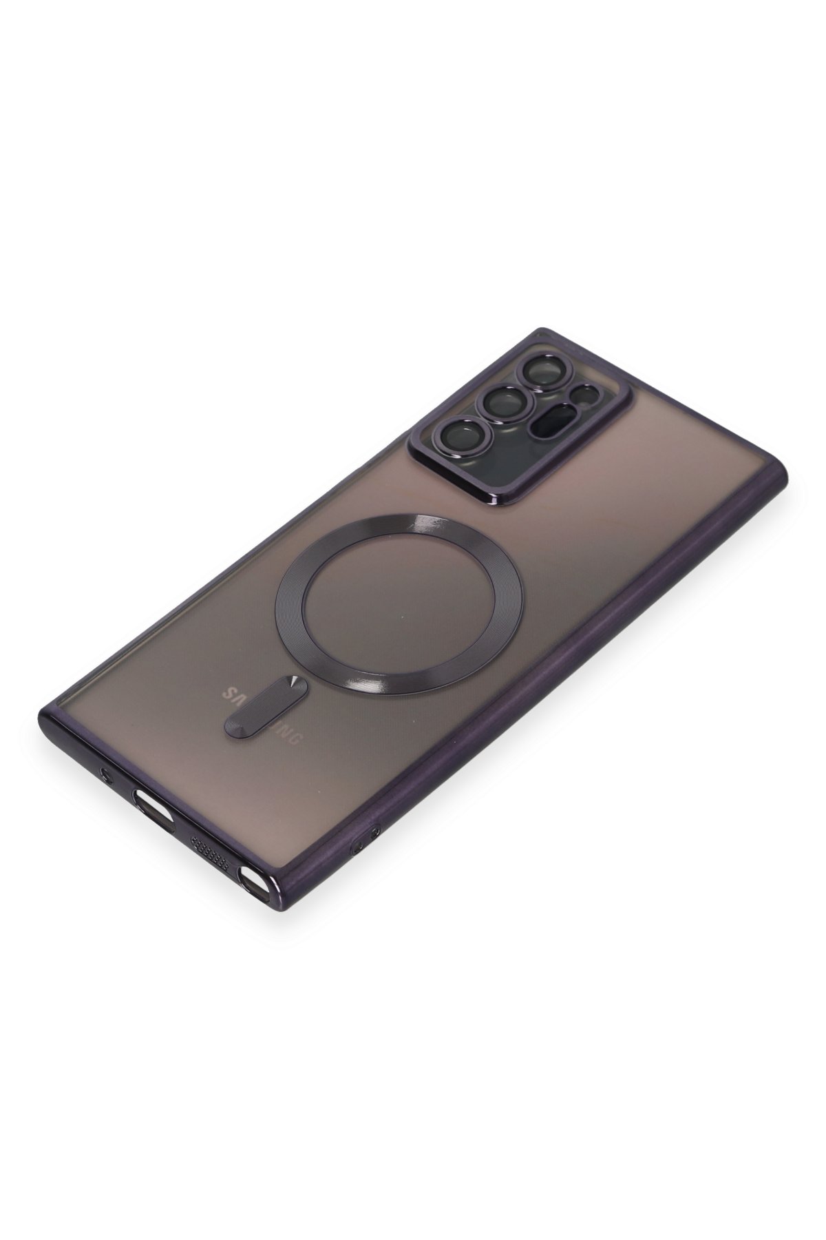 Newface Samsung Galaxy Note 20 Ultra Kılıf Ozzi Magsafe Deri Kapak - Kırmızı