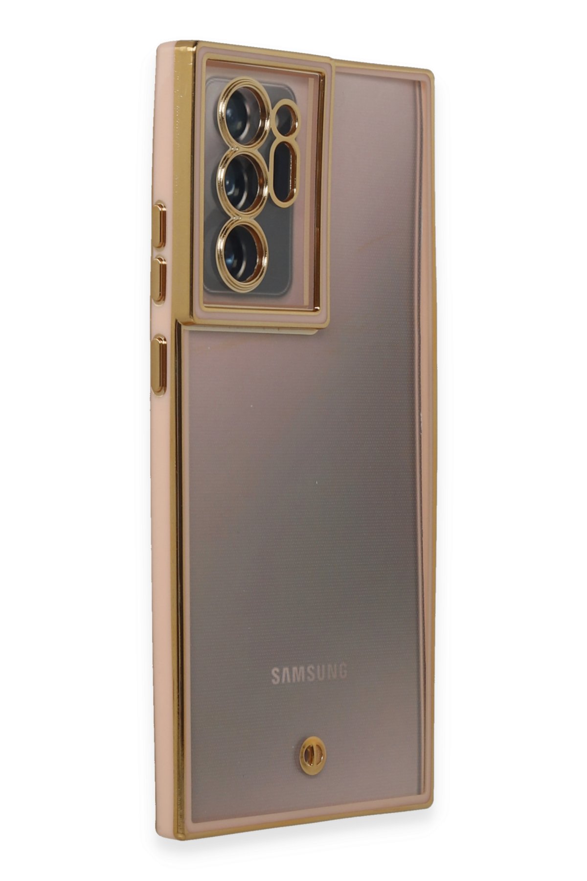 Newface Samsung Galaxy Note 20 Ultra Kılıf Nano içi Kadife Silikon - Pudra