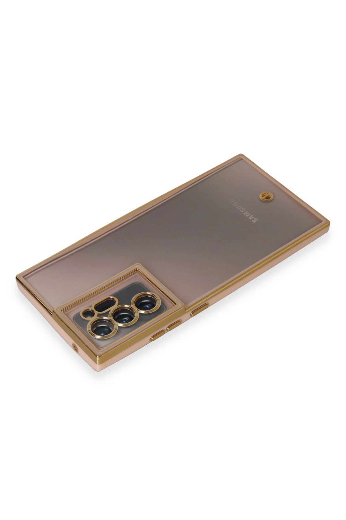 Newface Samsung Galaxy Note 20 Ultra Kılıf Nano içi Kadife Silikon - Pudra