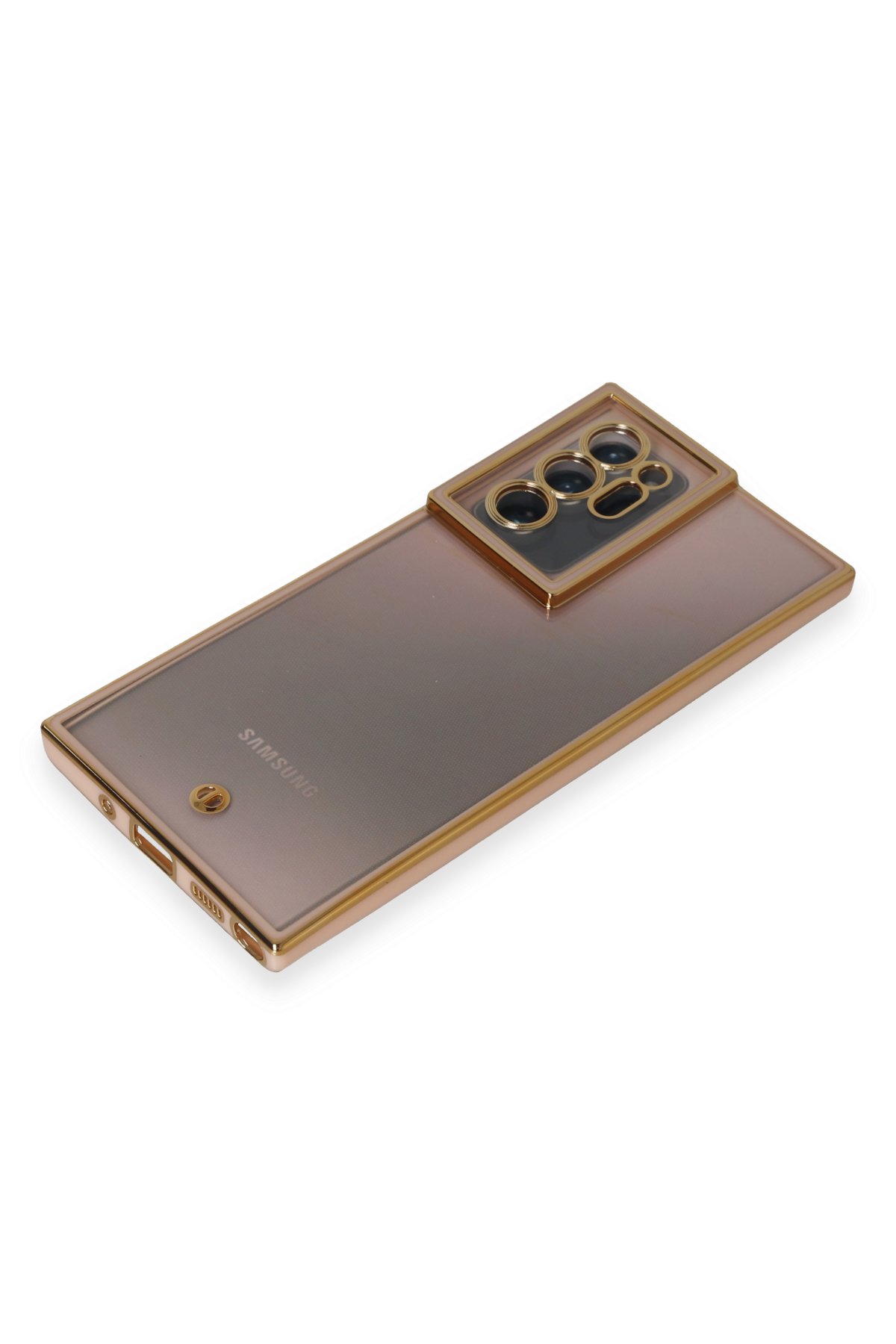 Newface Samsung Galaxy Note 20 Ultra Kılıf Nano içi Kadife Silikon - Pudra