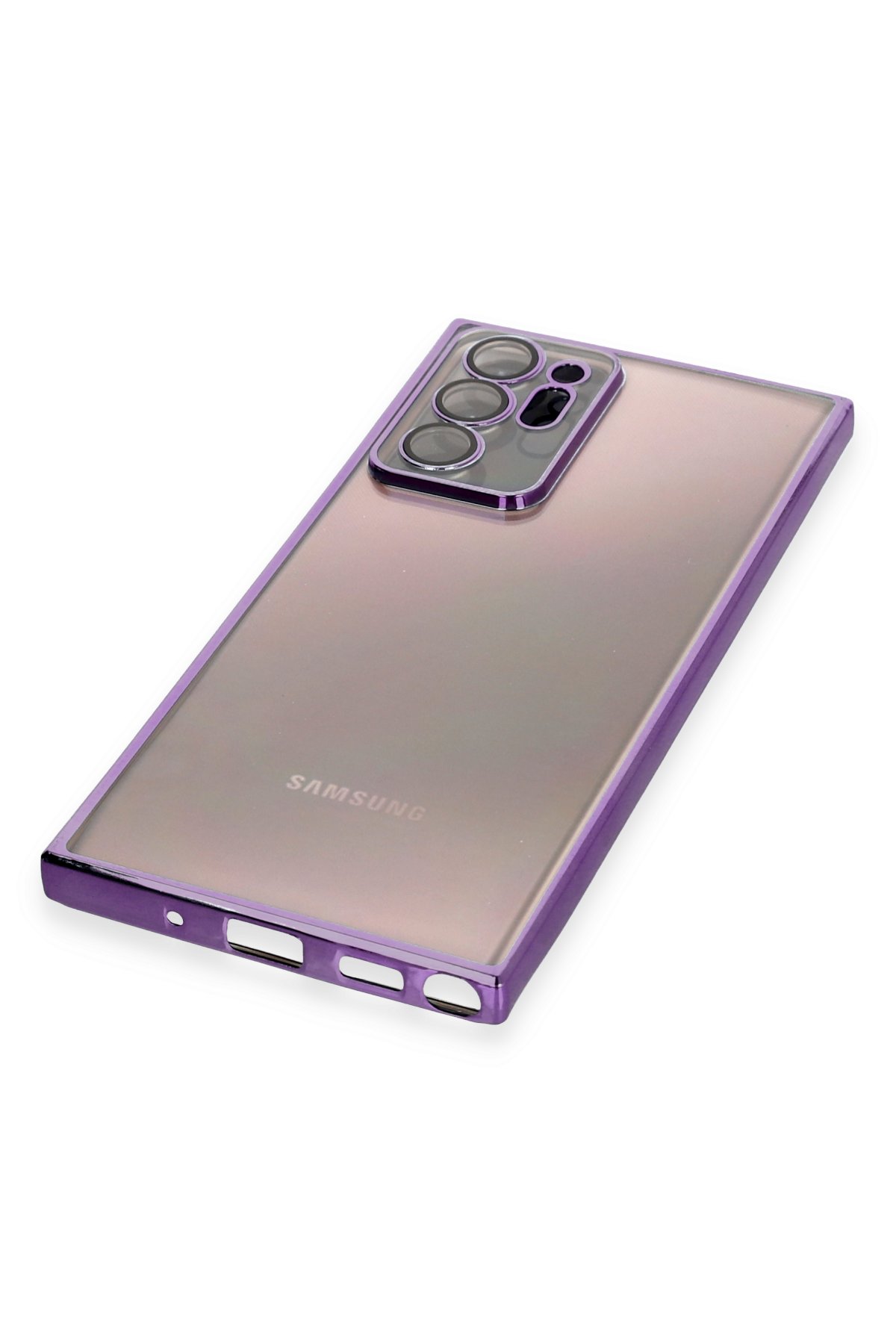 Newface Samsung Galaxy Note 20 Ultra Kılıf Razer Lensli Silikon - Açık Mavi