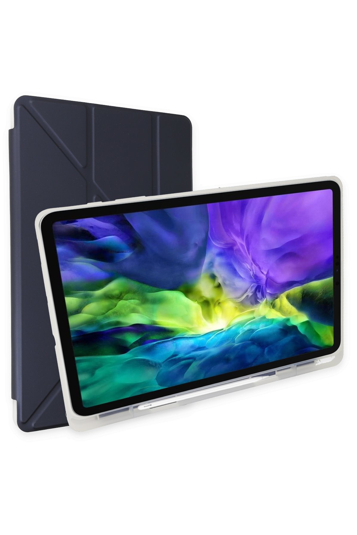 Newface iPad 10.2 (7.nesil) Kılıf 360 Tablet Deri Kılıf - Mürdüm