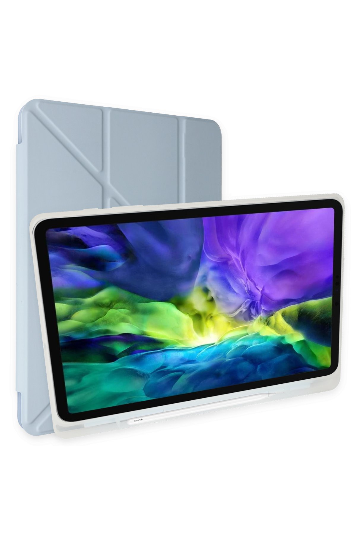 Newface iPad 5 Air 9.7 Kılıf Karakter Tablet Silikon - Mor