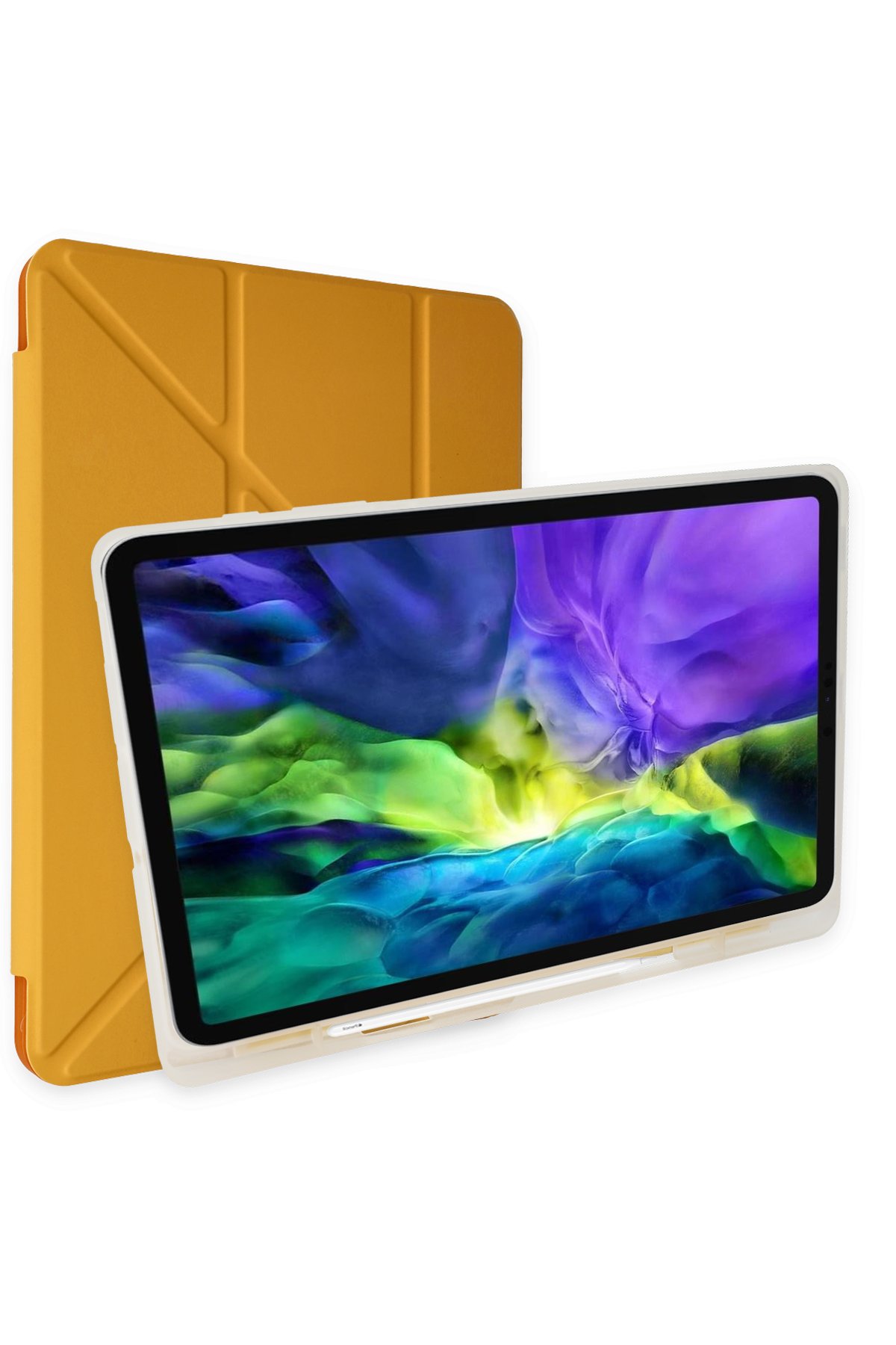 Newface iPad 9.7 (2017) Kılıf Kalemlikli Mars Tablet Kılıfı - Mavi