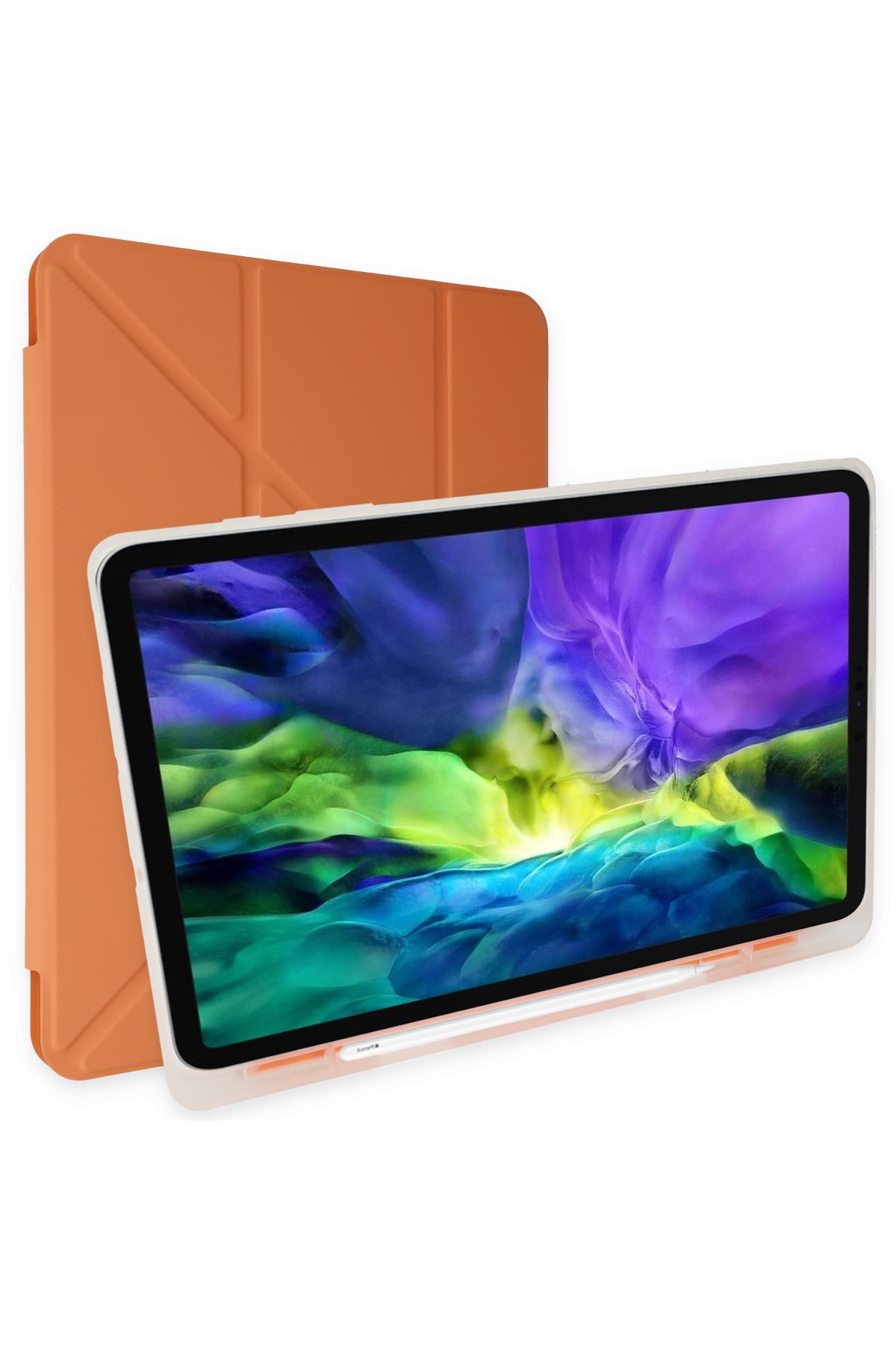 Newface iPad 10.2 (7.nesil) Kılıf Kalemlikli Hugo Tablet Kılıfı - Koyu Yeşil