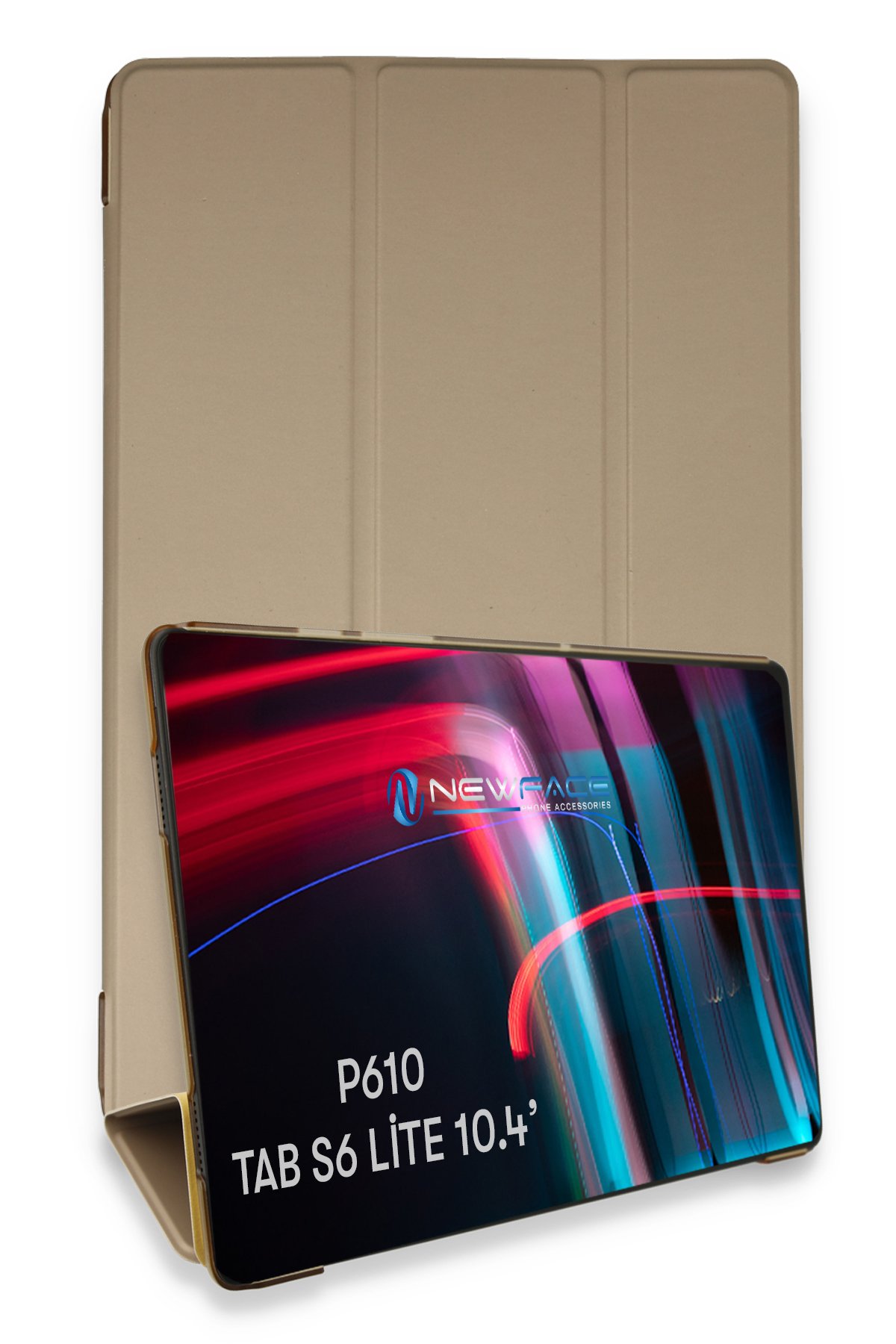 Newface Samsung Galaxy P610 Tab S6 Lite 10.4 Kılıf 360 Tablet Deri Kılıf - Mürdüm