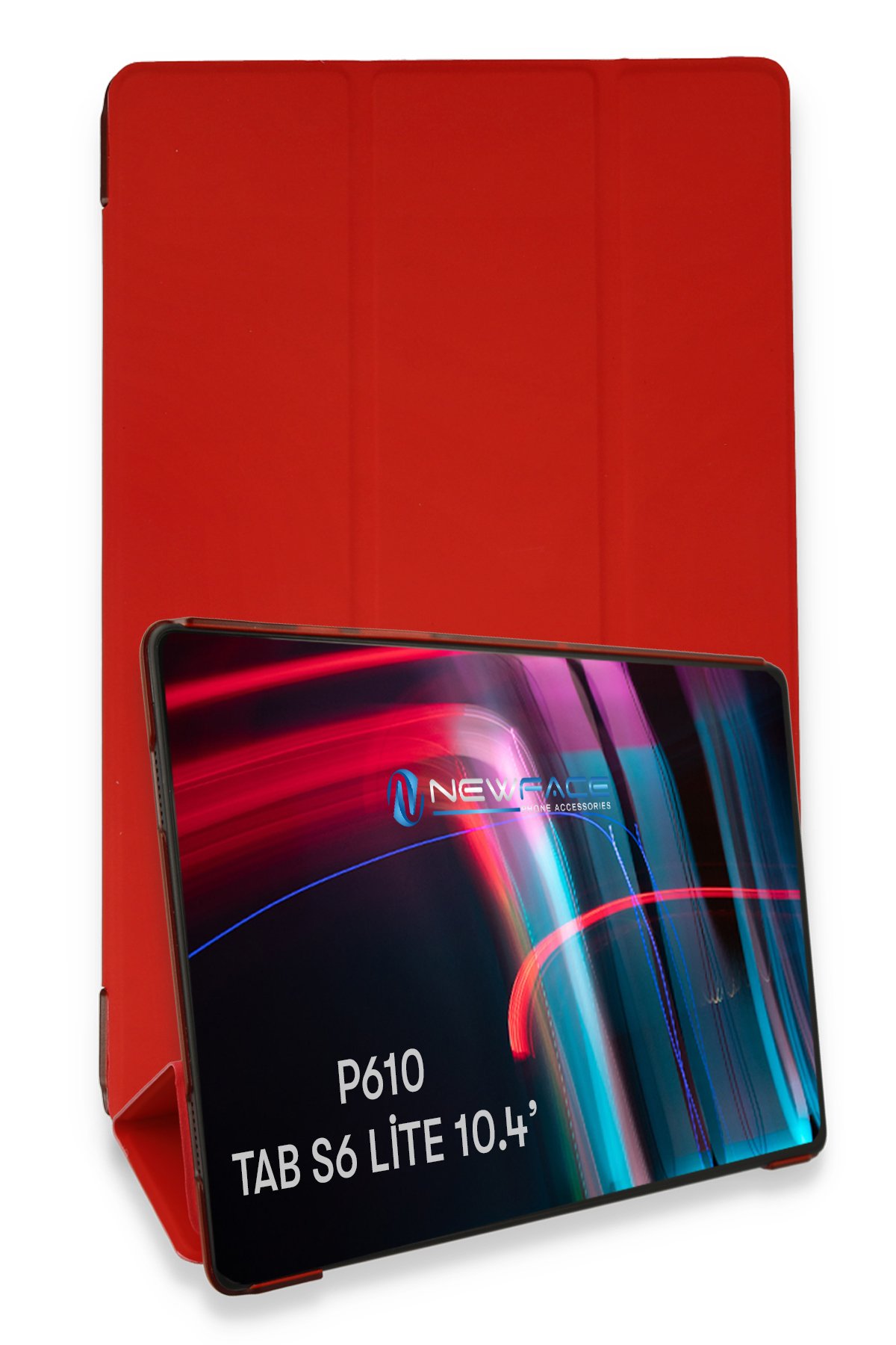 Newface Samsung Galaxy P610 Tab S6 Lite 10.4 Kılıf 360 Tablet Deri Kılıf - Turkuaz