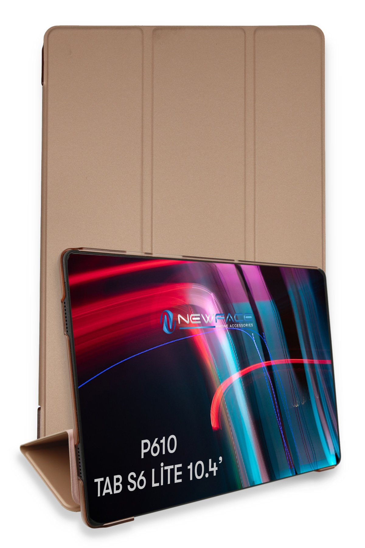 Newface Samsung Galaxy P610 Tab S6 Lite 10.4 Kılıf Griffin Tablet Kapak - Siyah