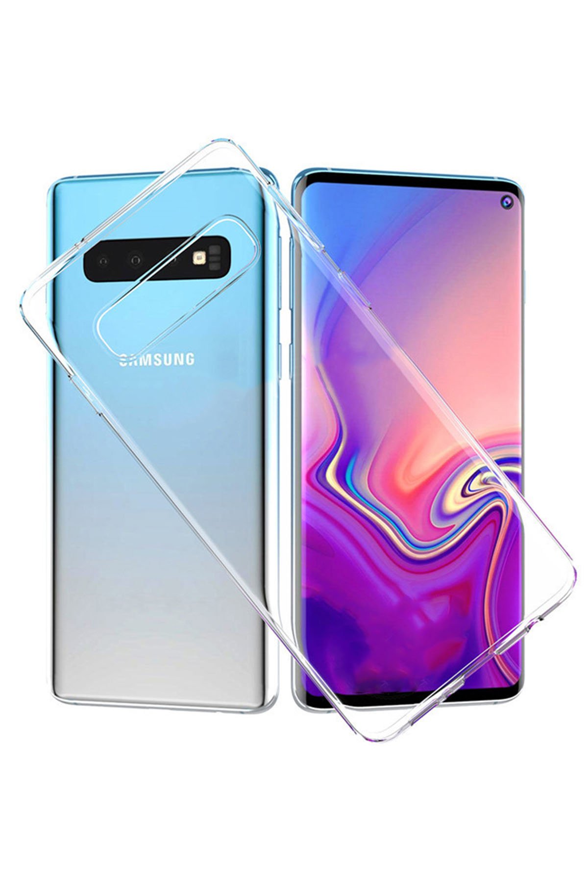 Newface Samsung Galaxy S10 Kılıf First Silikon - Siyah