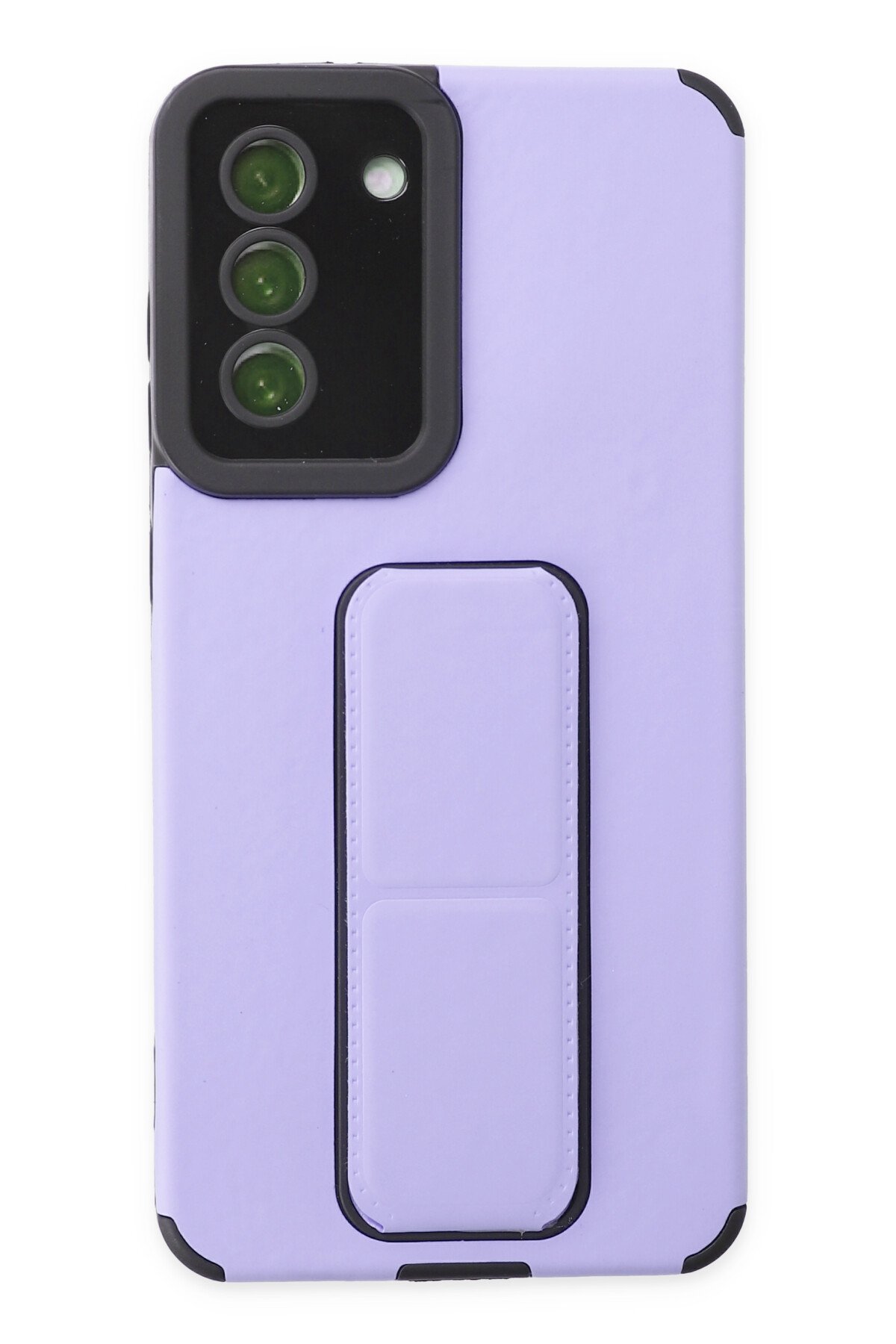 Newface Samsung Galaxy S20 FE Kılıf Pars Lens Yüzüklü Silikon - Gümüş