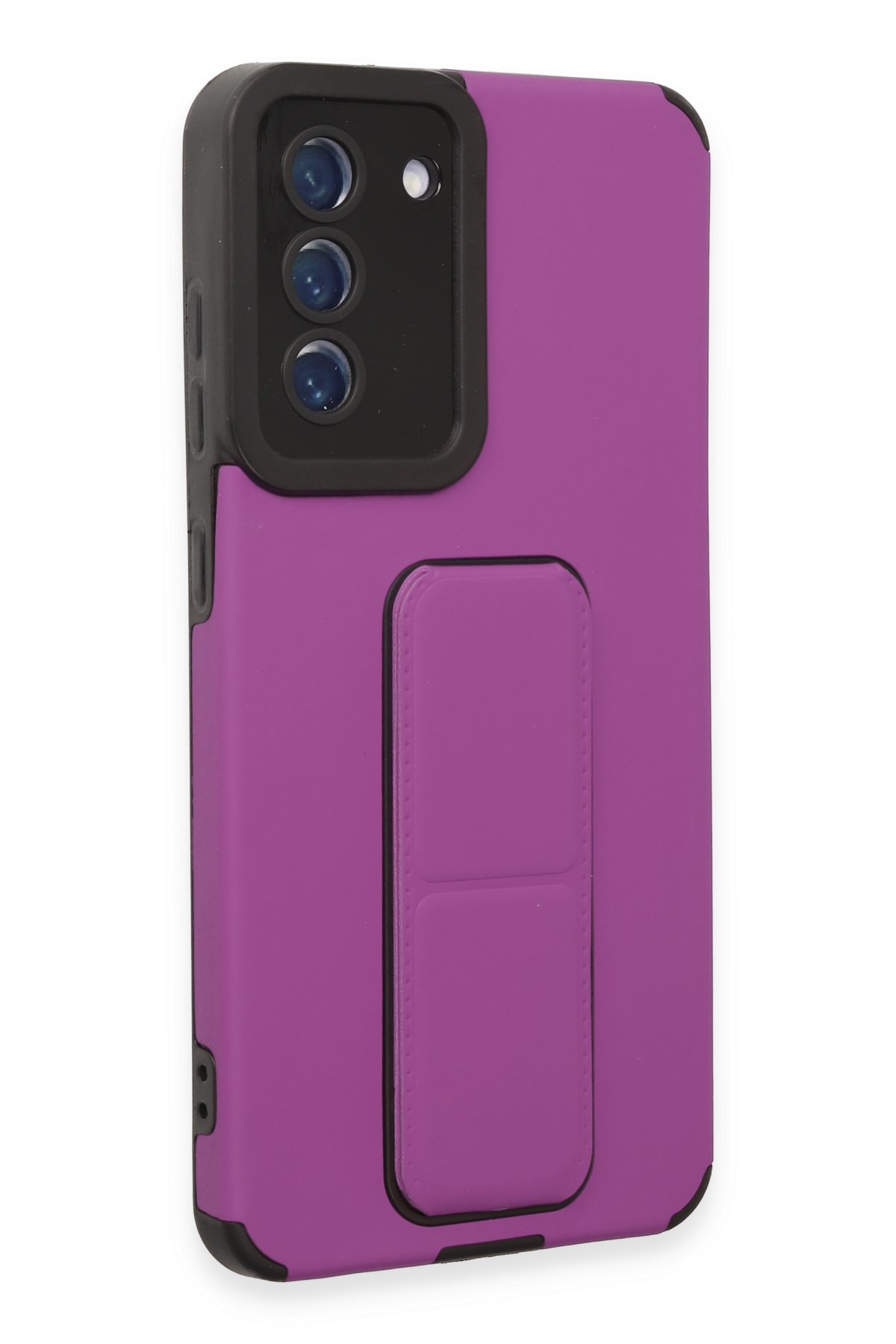 Newface Samsung Galaxy S20 FE Kılıf Pars Lens Yüzüklü Silikon - Gümüş