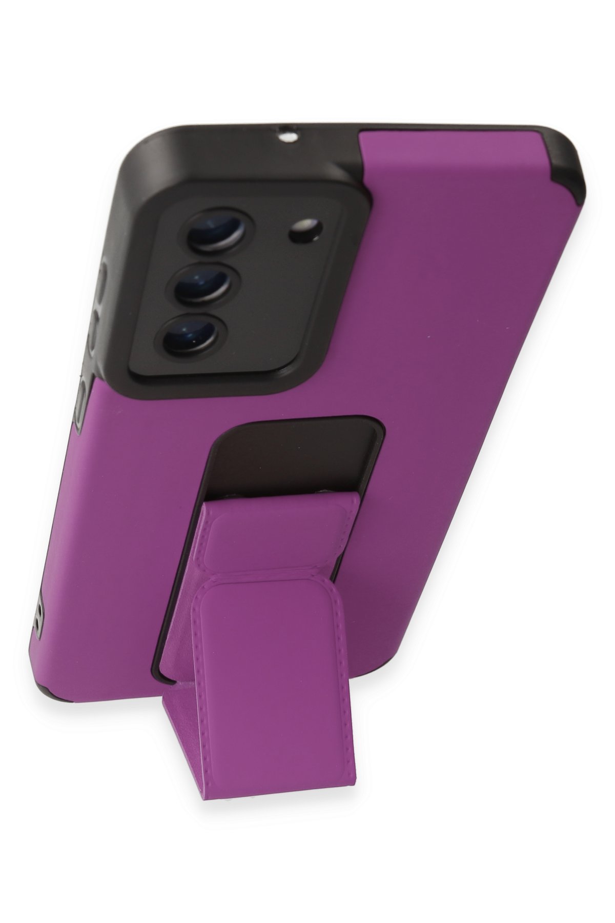 Newface Samsung Galaxy S20 FE Kılıf Pars Lens Yüzüklü Silikon - Gümüş