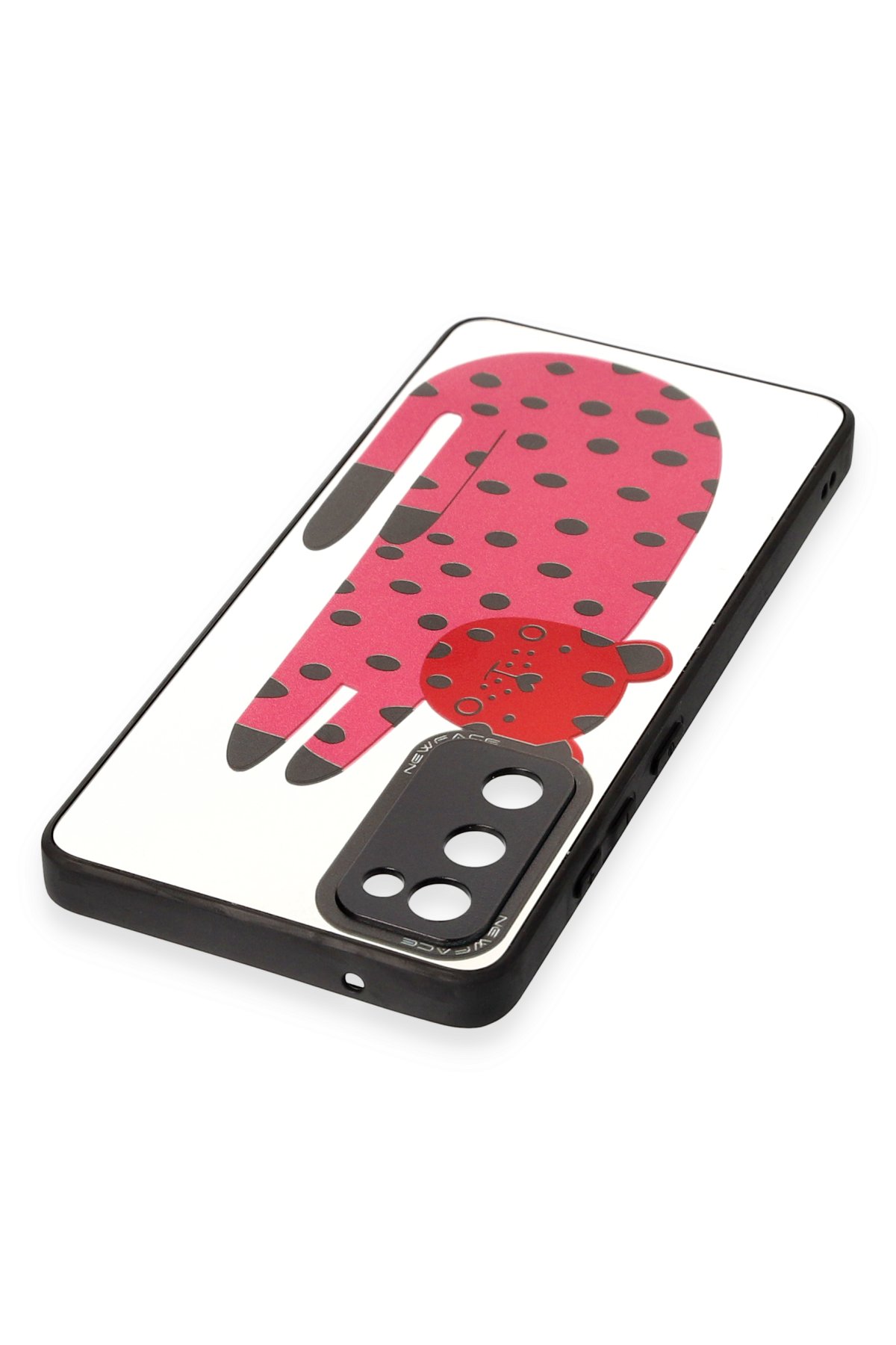 Newface Samsung Galaxy S20 FE Kılıf Lansman Glass Kapak - Siyah