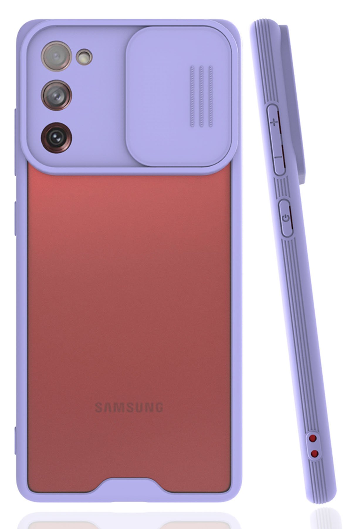 Newface Samsung Galaxy S20 FE Kılıf Razer Lensli Silikon - Açık Mavi