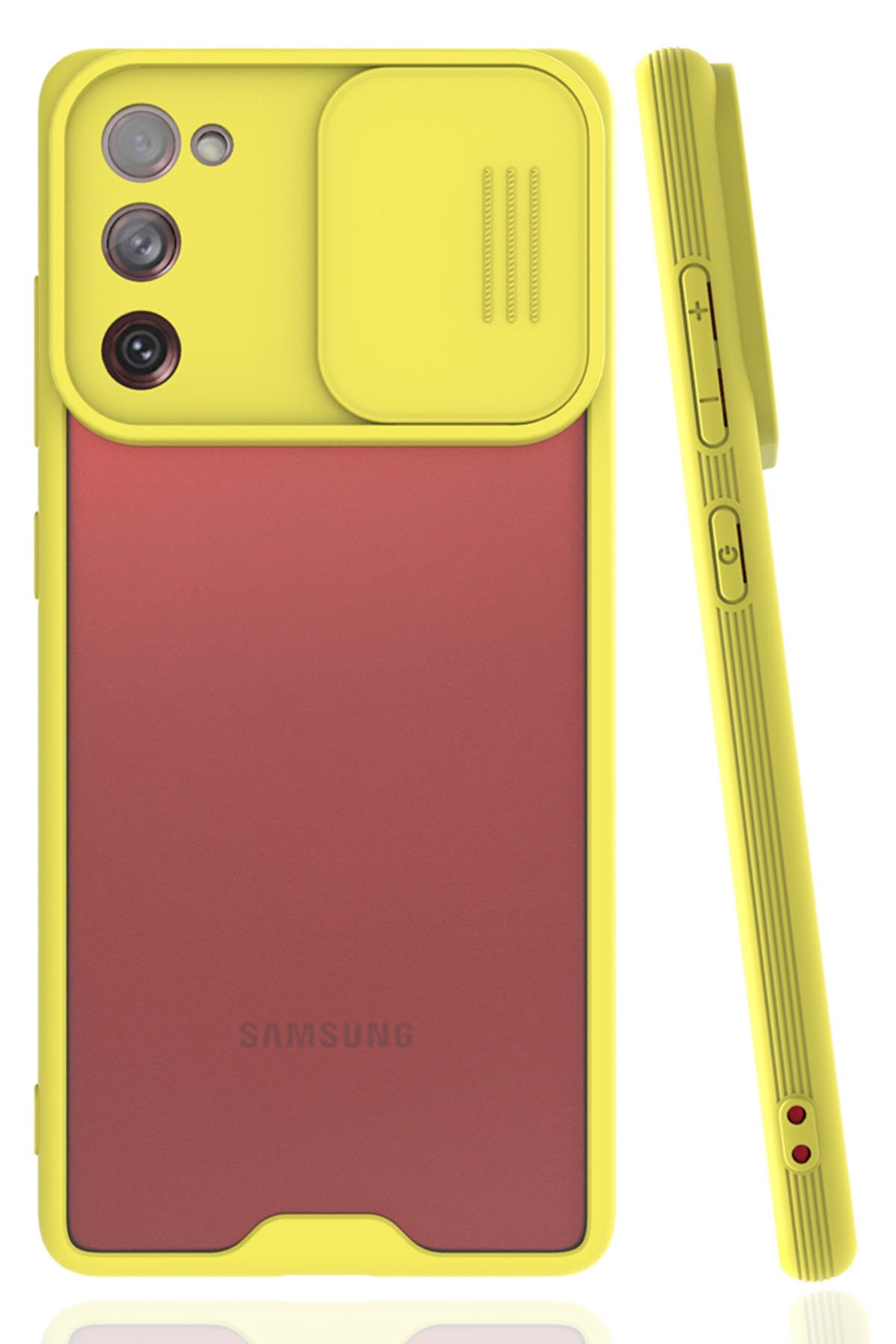 Newface Samsung Galaxy S20 FE Kılıf Volet Silikon - Pembe