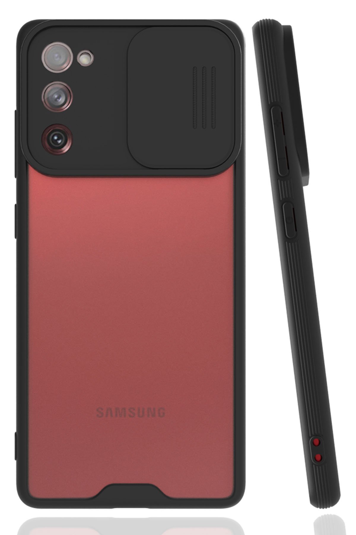 Newface Samsung Galaxy S20 FE Kılıf Nano içi Kadife  Silikon - Turuncu