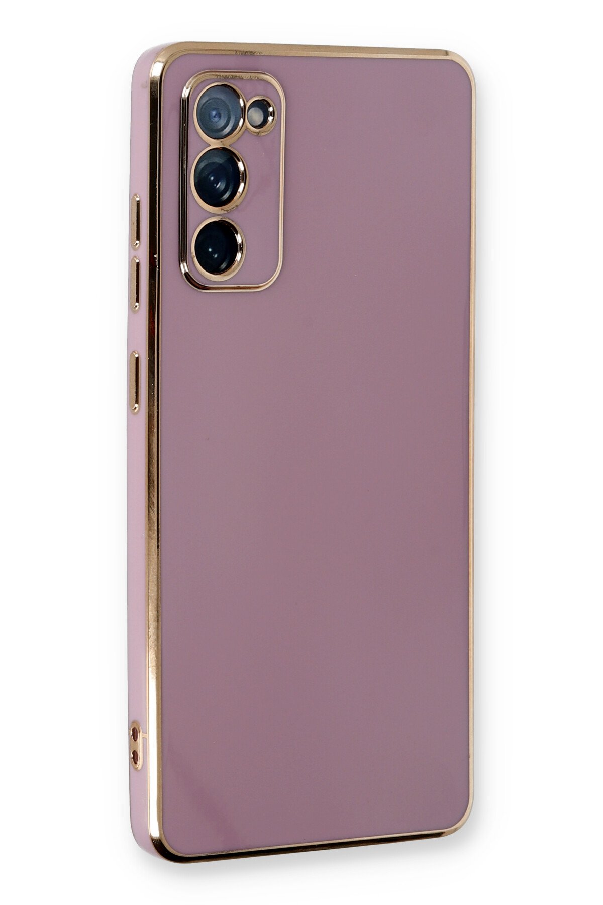 Newface Samsung Galaxy S20 FE Kılıf Sofya Yüzüklü Silikon Kapak - Gold