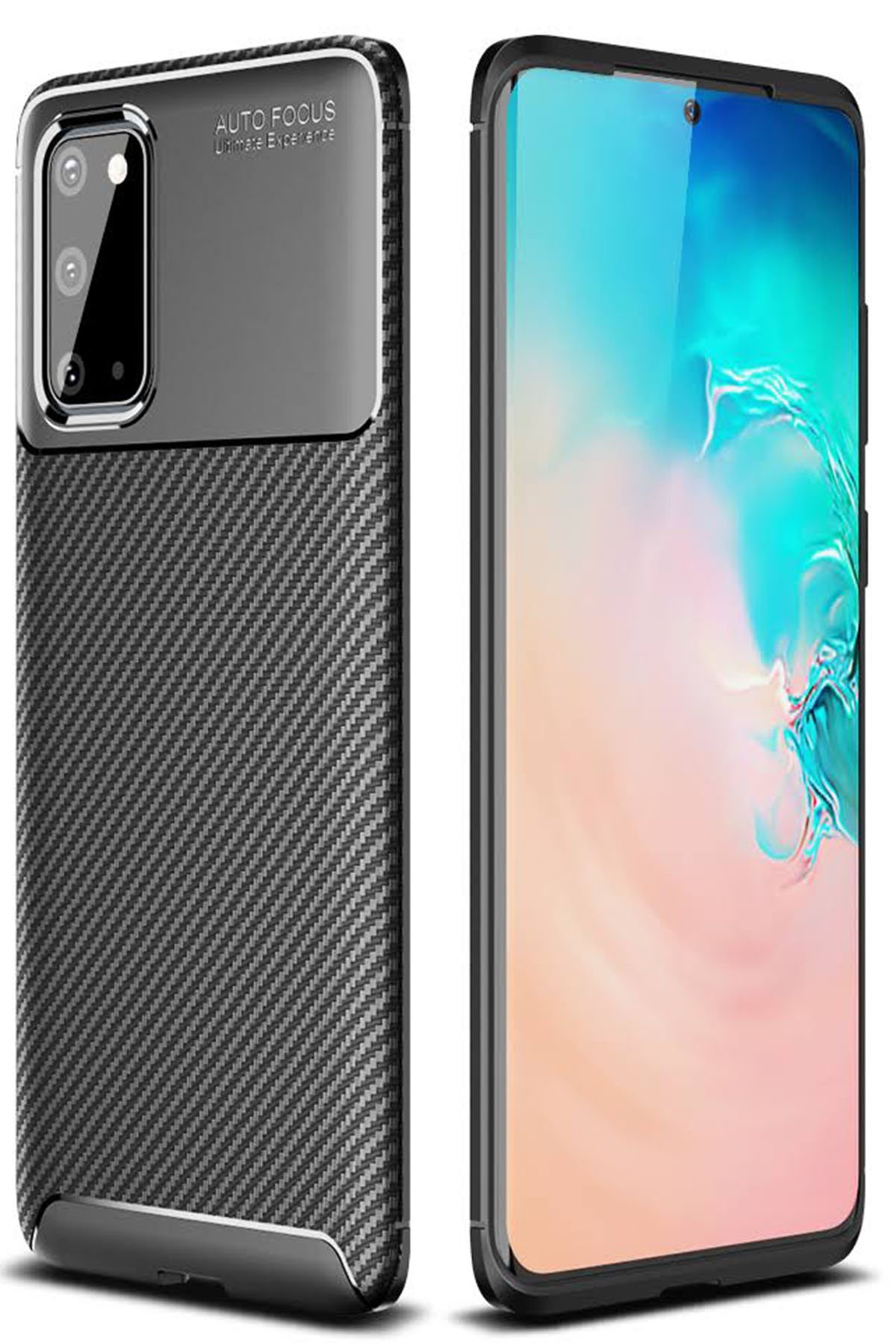 Newface Samsung Galaxy S20 Kılıf Nano içi Kadife  Silikon - Sarı
