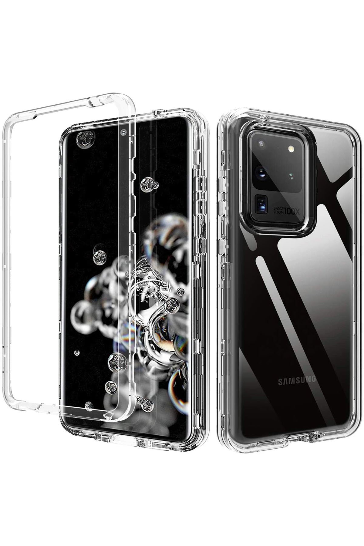 Newface Samsung Galaxy S20 Kılıf Volet Silikon - Açık Yeşil