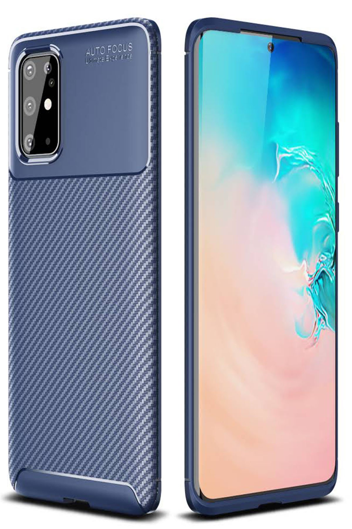 Newface Samsung Galaxy S20 Plus Kılıf Nano içi Kadife  Silikon - Sky Blue