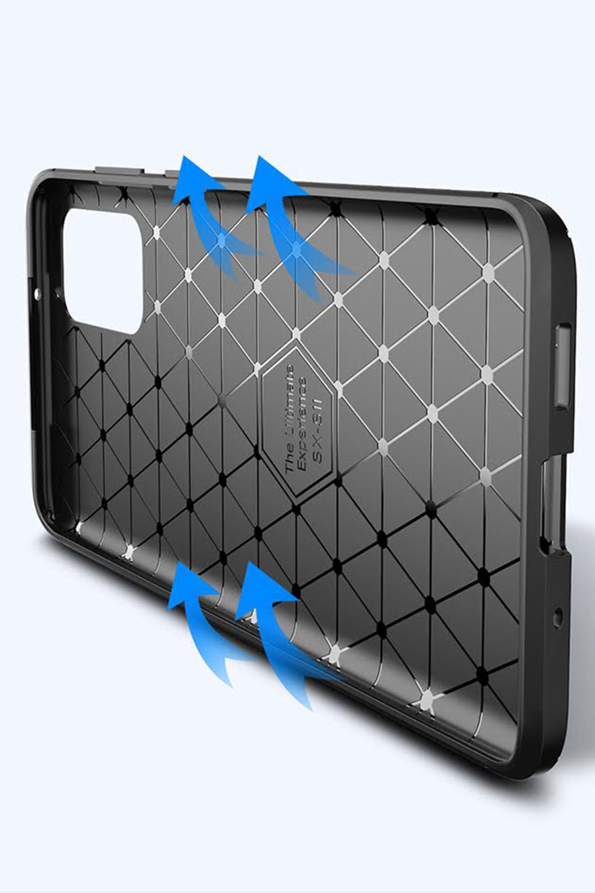 Newface Samsung Galaxy S20 Plus Kılıf Nano içi Kadife  Silikon - Sky Blue