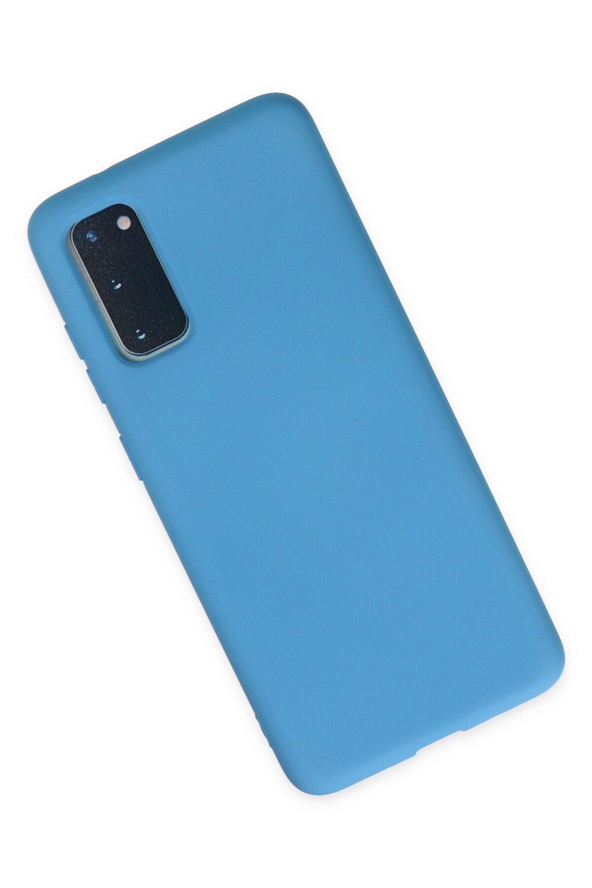 Newface Samsung Galaxy S20 Plus Kılıf Nano içi Kadife Silikon - Gri