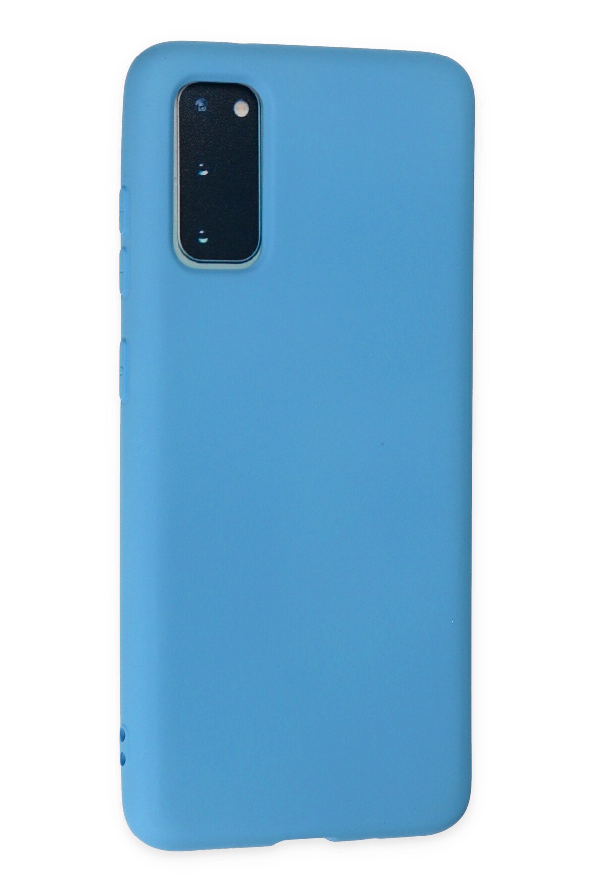Newface Samsung Galaxy S20 Plus Kılıf Nano içi Kadife Silikon - Gri