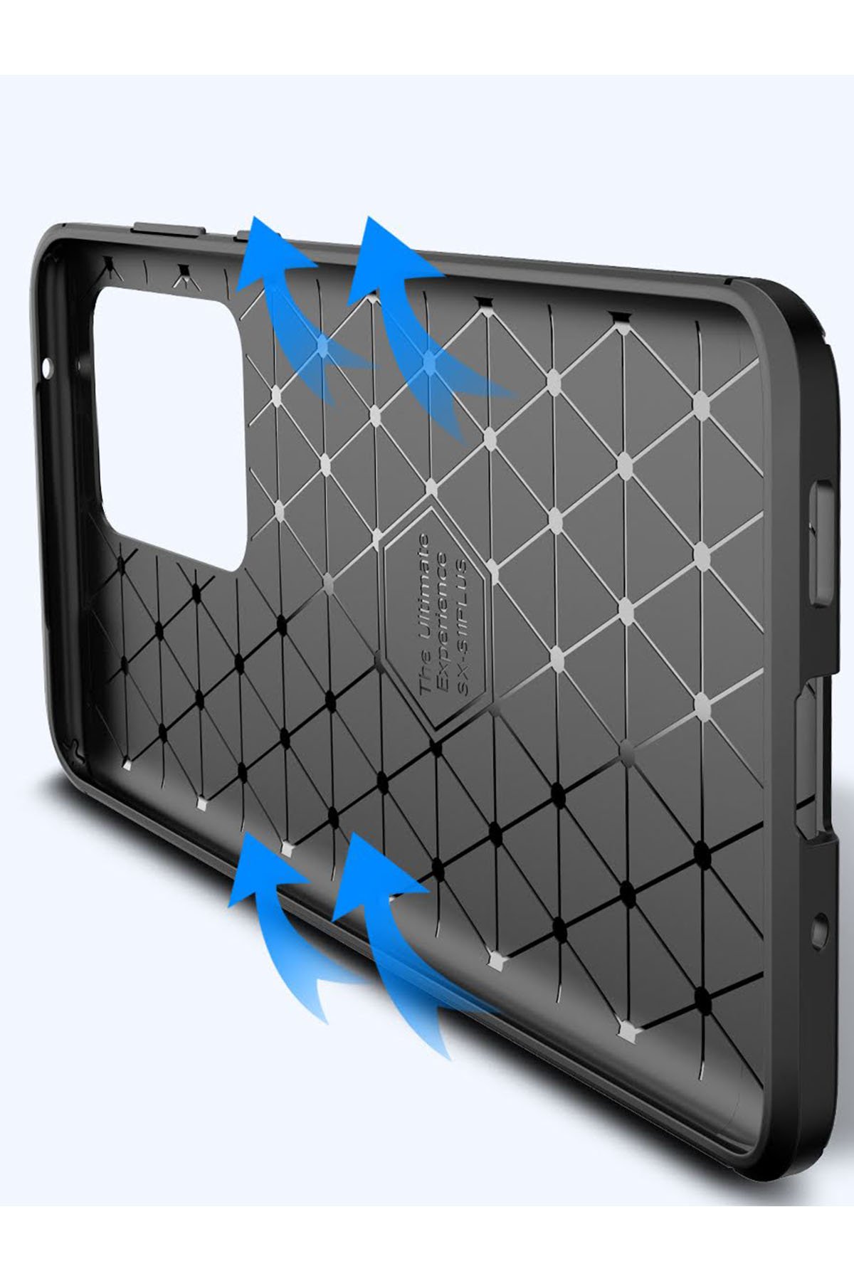 Newface Samsung Galaxy S20 Ultra Kılıf Gros Yüzüklü Silikon - Gümüş
