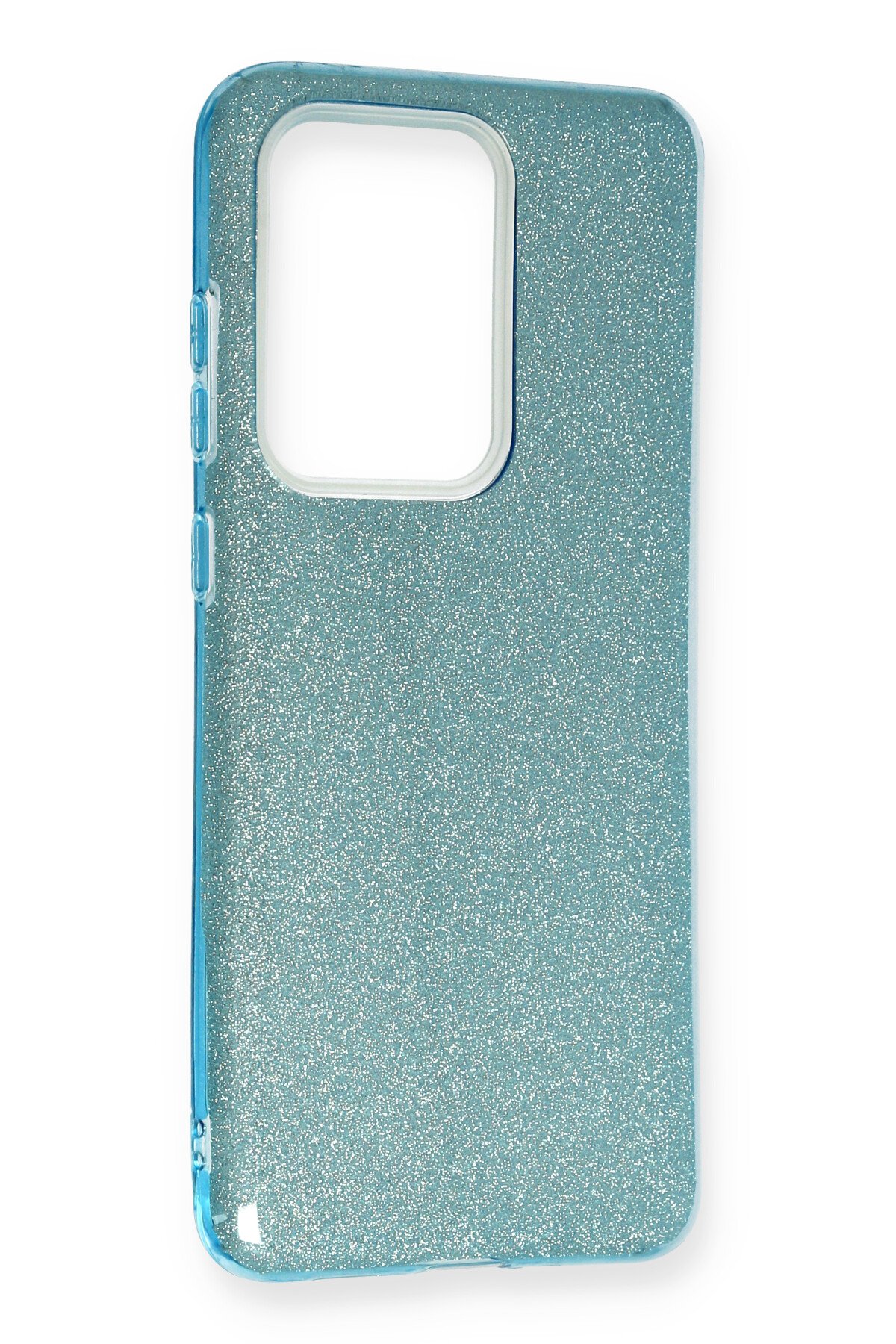 Newface Samsung Galaxy S20 Ultra Kılıf Nano içi Kadife Silikon - Mavi