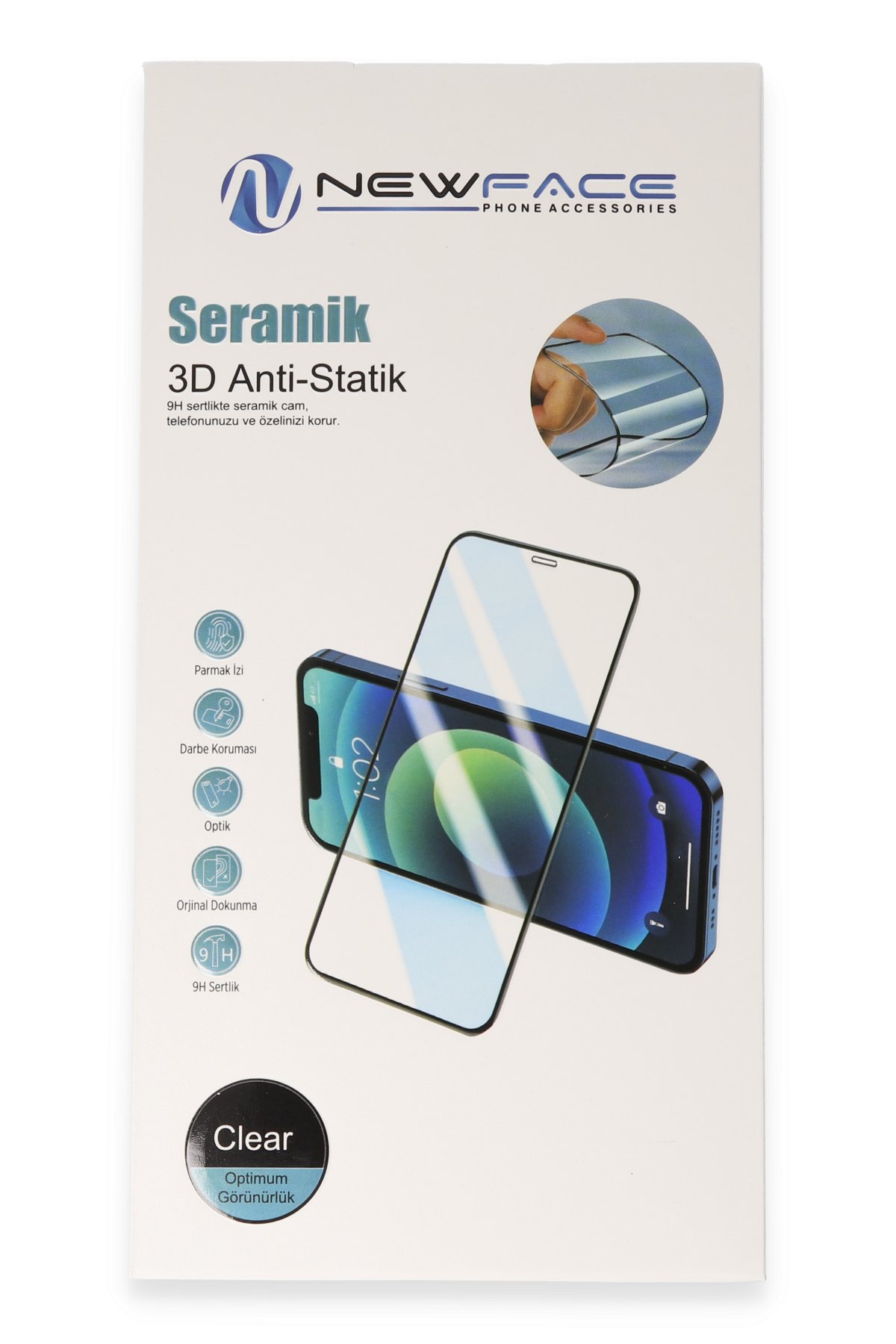 Newface iPhone 12 Pro Kılıf Lansman Glass Kapak - Sarı