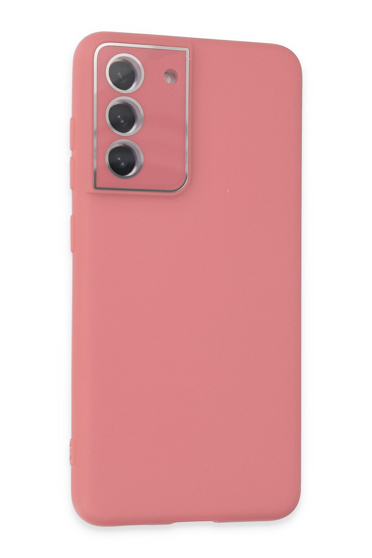 Newface Samsung Galaxy S21 FE Kılıf Platin Silikon - Mavi